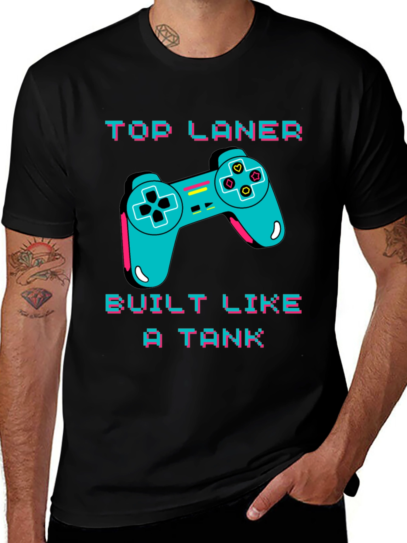 Variant 28 of Top Laner Built Like A Tank T-Shirt