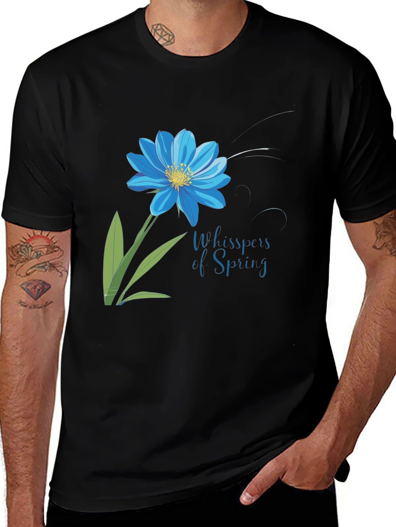 Variant 21 of Floral Whispers Spring Graphic T-Shirt