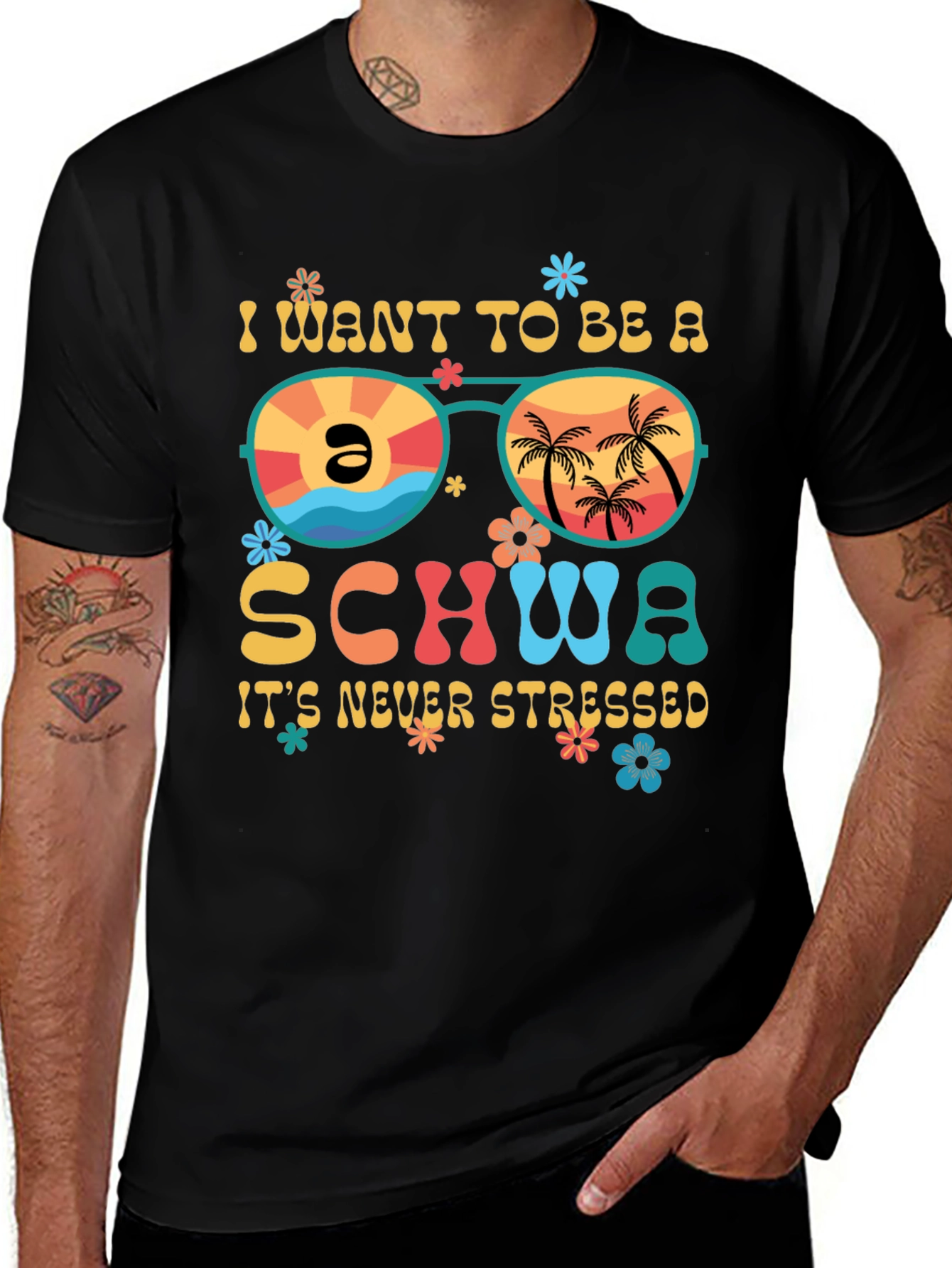 Variant 7 of I Want To Be A Schwa T-Shirt - Relaxed Style