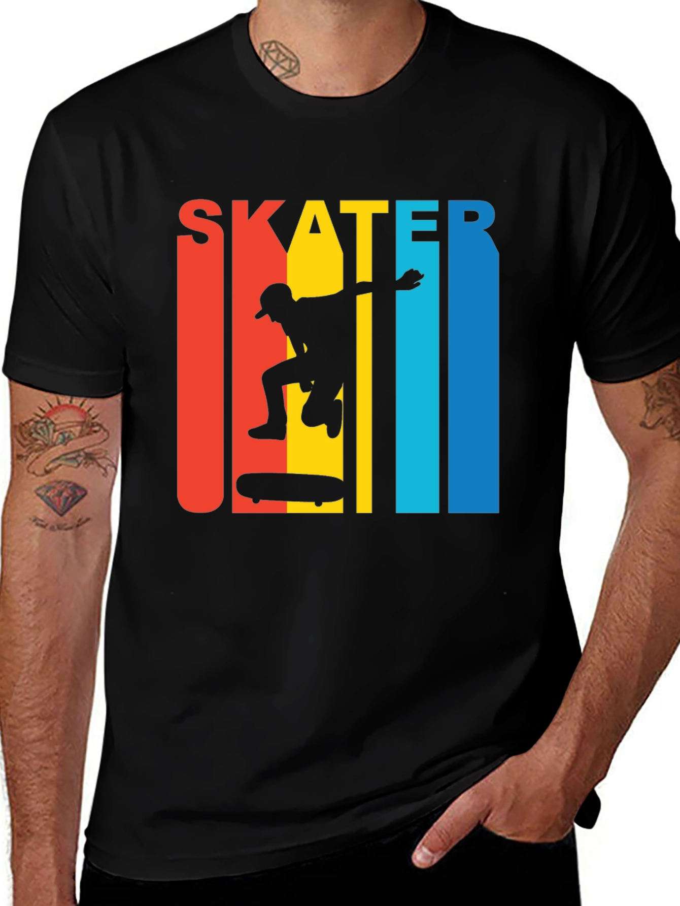 Variant 24 of Skater Graphic Tee - Retro Style