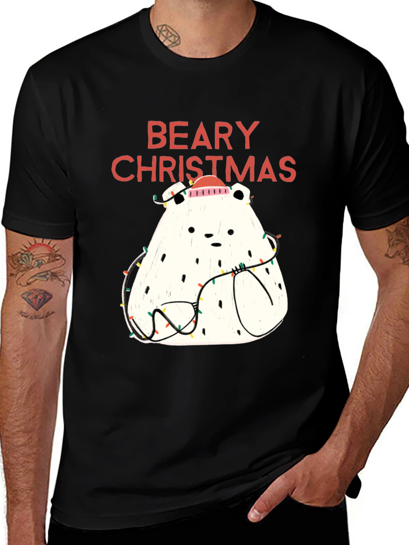 Variant 8 of Beary Christmas Graphic Tee - Holiday Fun