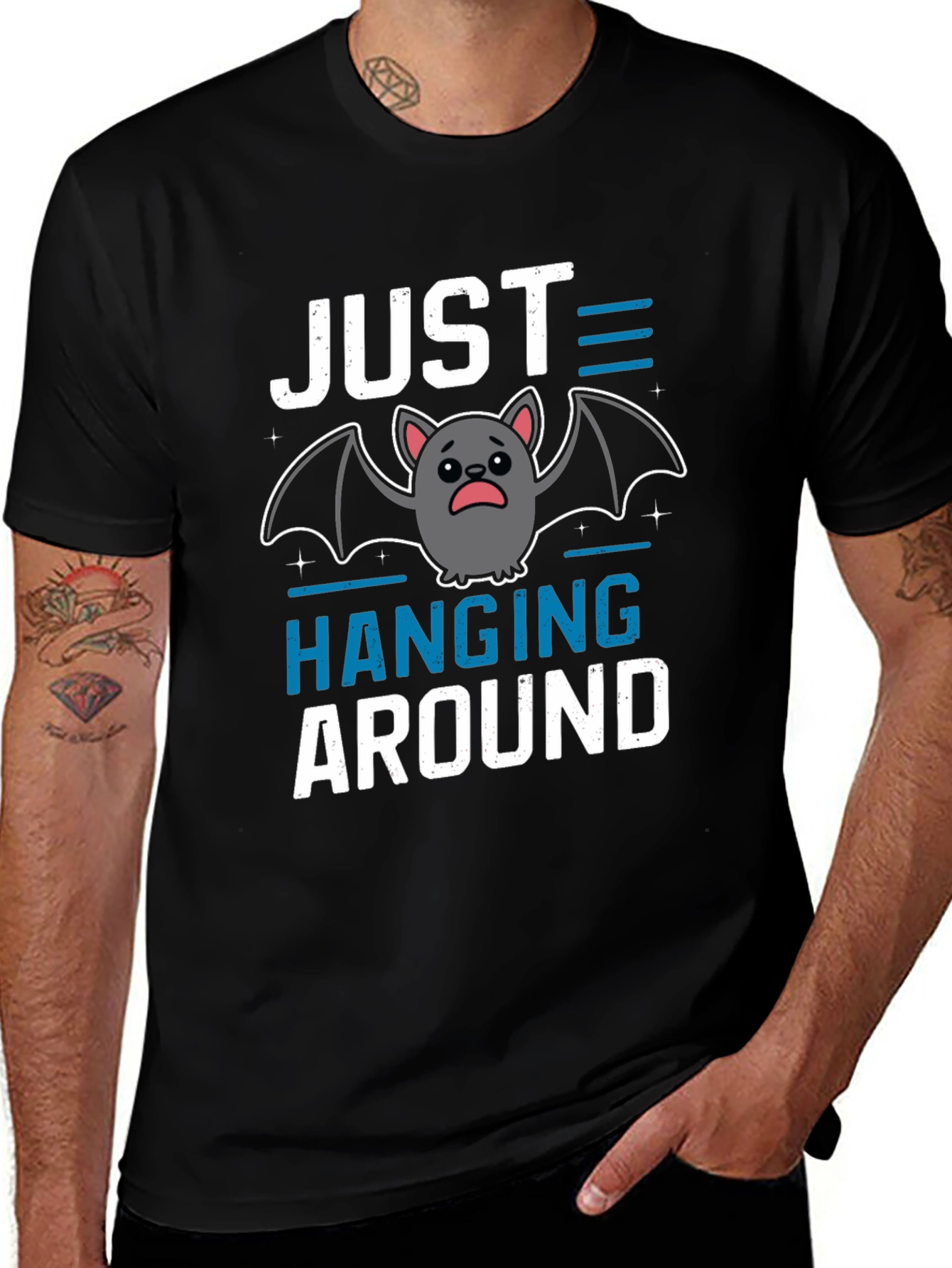 Variant 13 of Just Hanging Around Bat T-Shirt