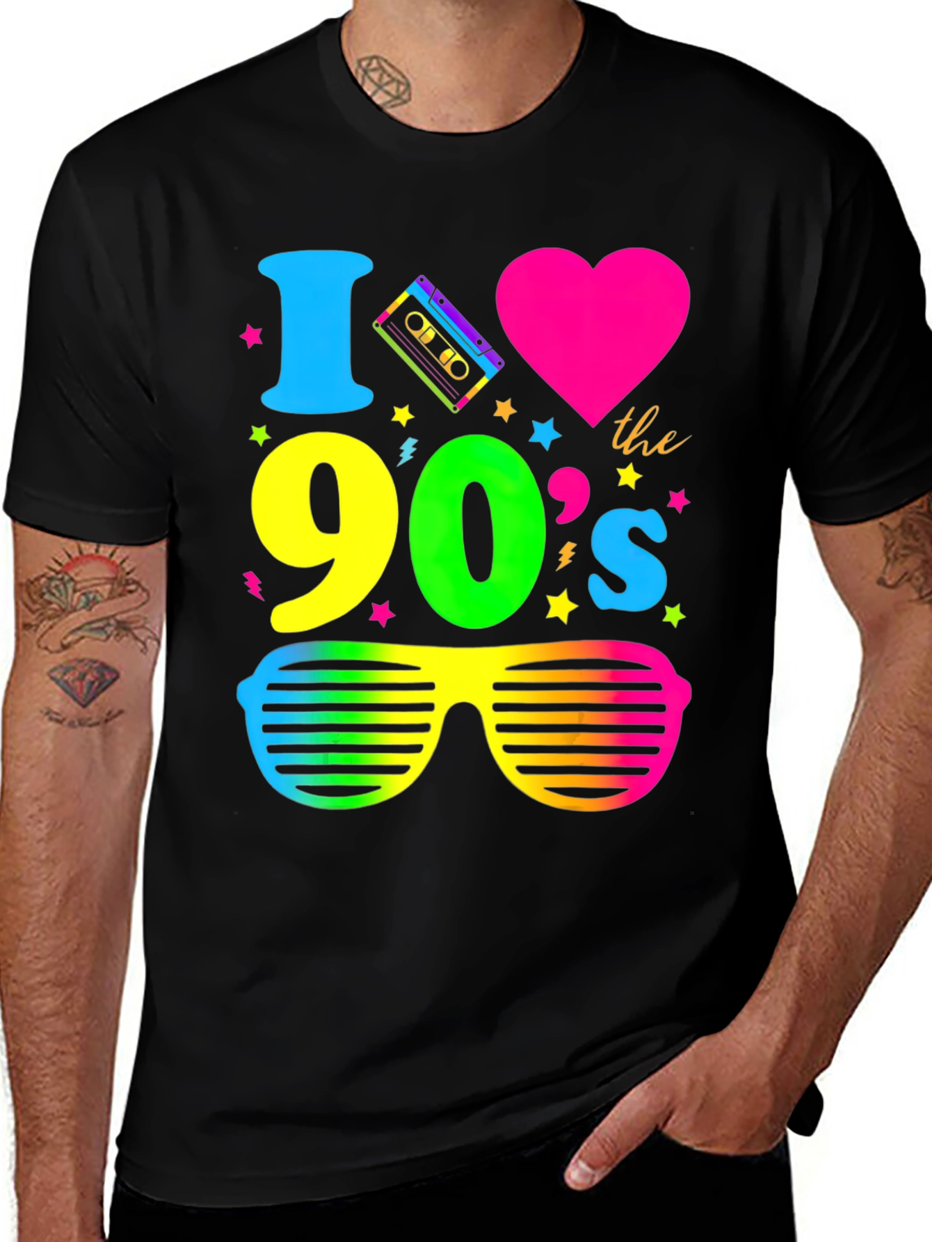 Variant 21 of I Love the 90s Retro Graphic Tee