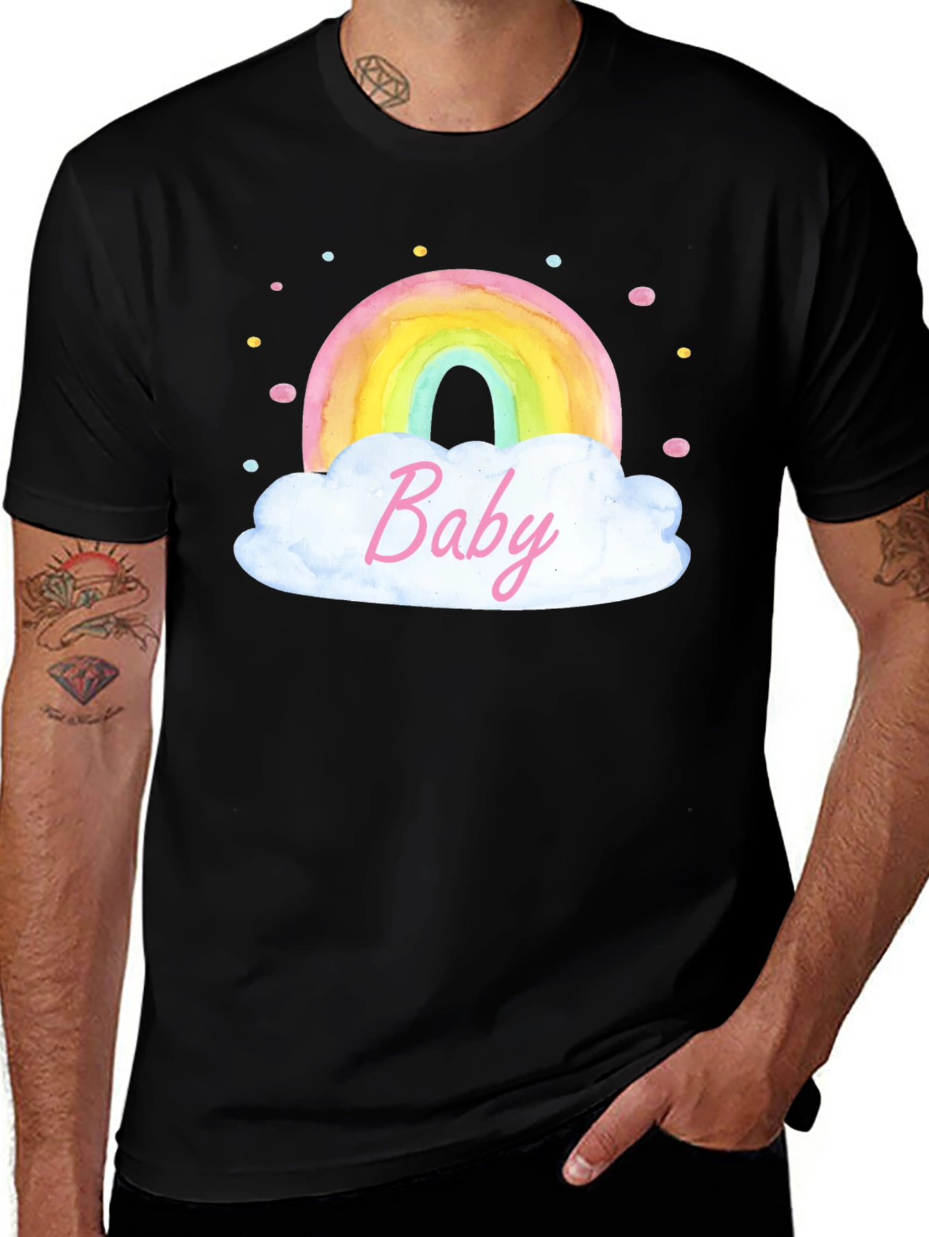 Variant 25 of Rainbow Baby Graphic Tee - Soft Cotton Comfort