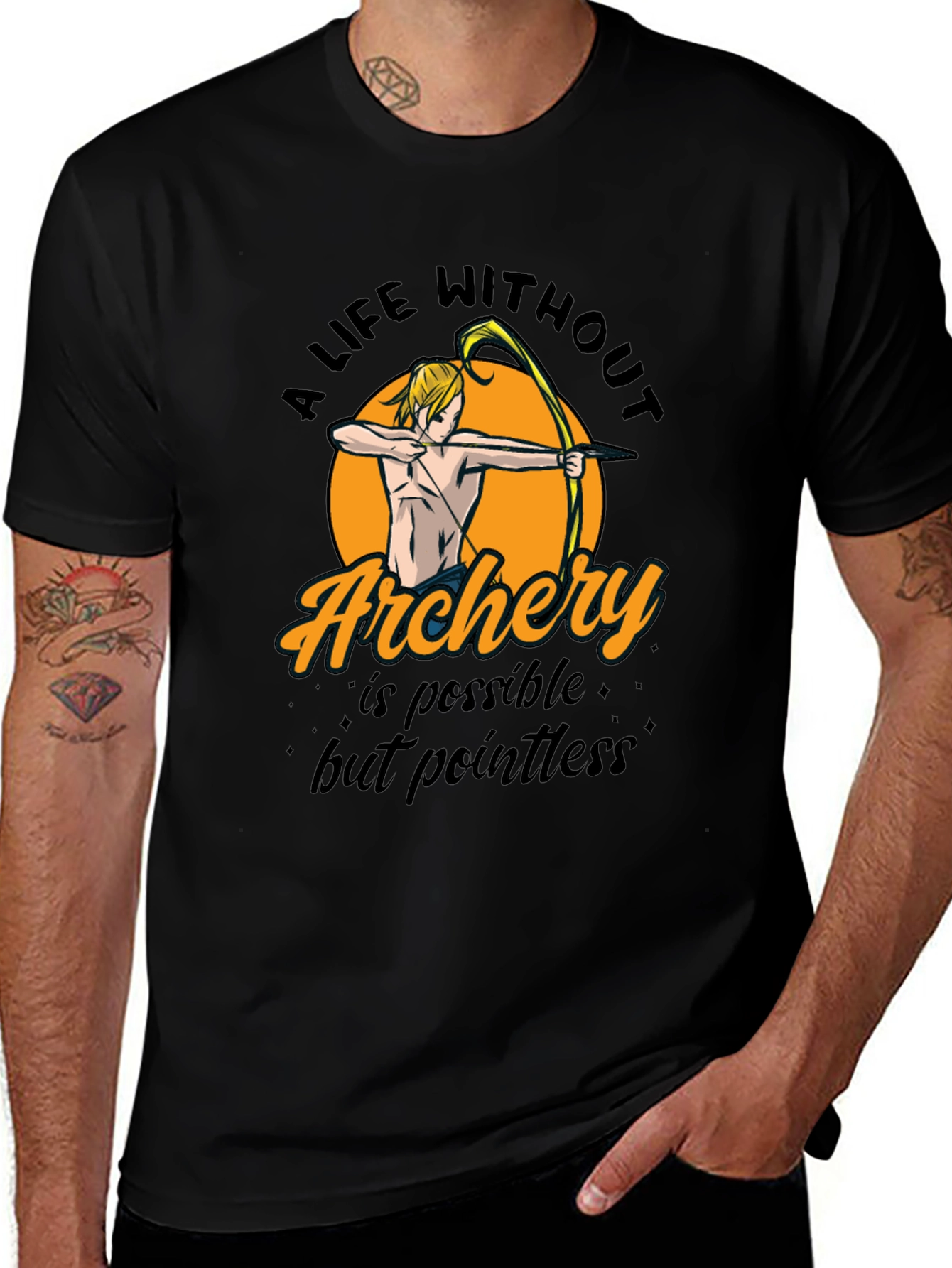 Variant 16 of Archery Life T-Shirt | Pointless Without Archery Tee