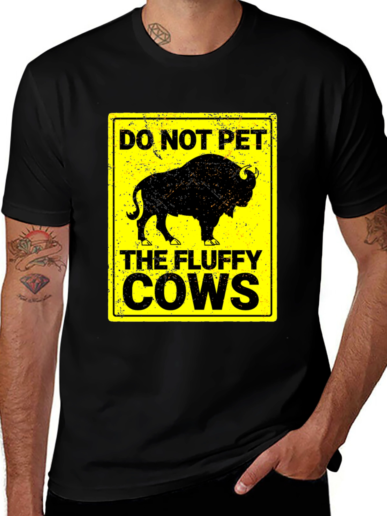 Variant 20 of Do Not Pet the Fluffy Cows T-Shirt