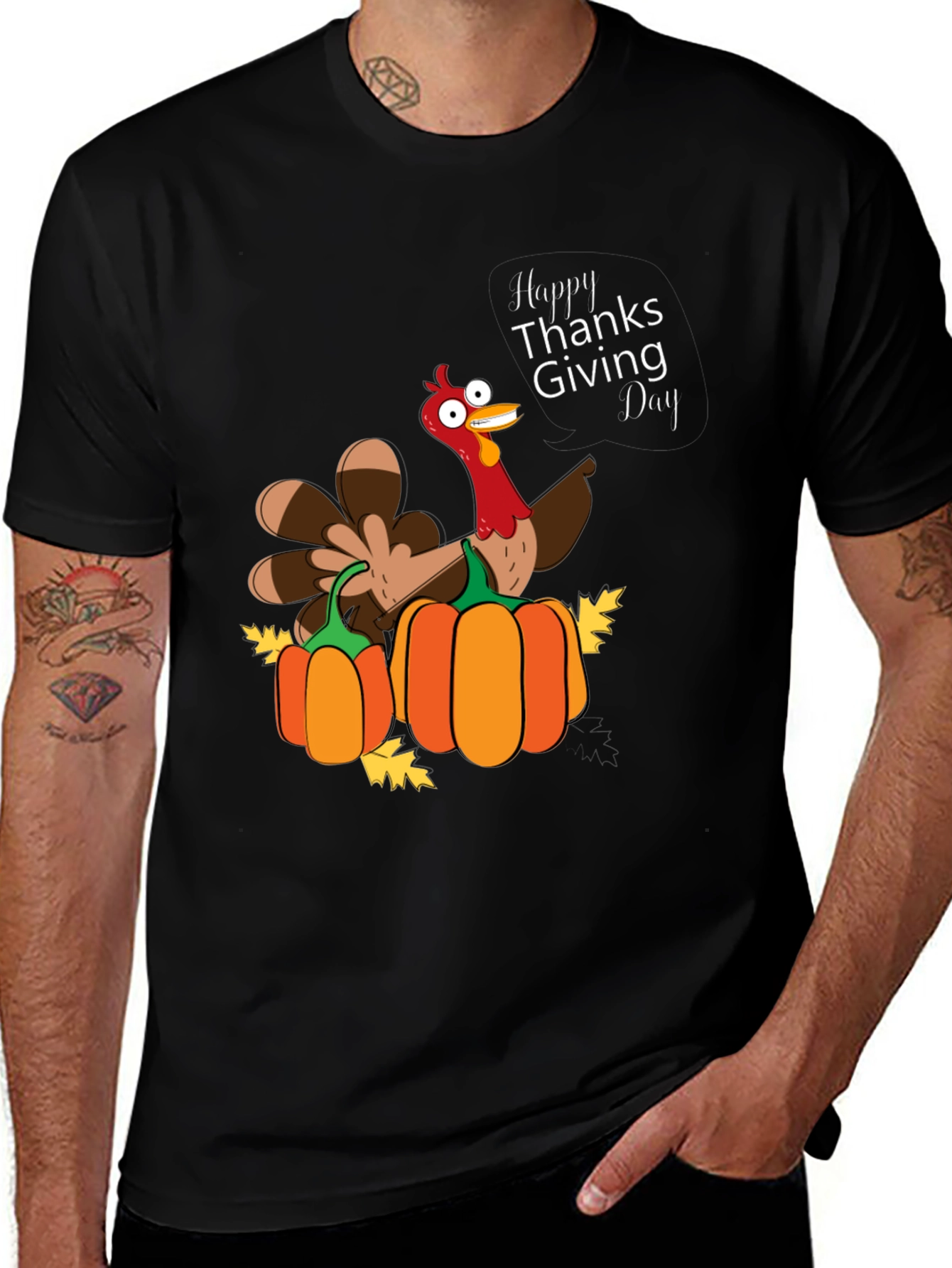 Variant 2 of Thanksgiving Turkey Pumpkin T-Shirt