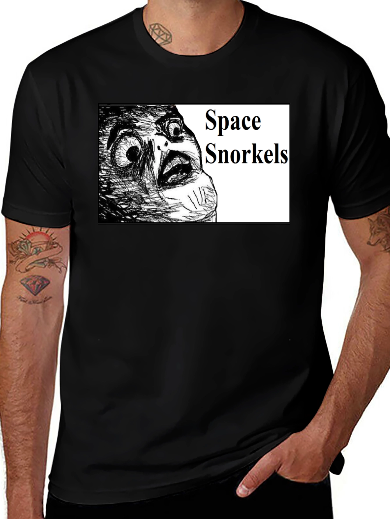 Variant 22 of Space Snorkels Meme Graphic T-Shirt