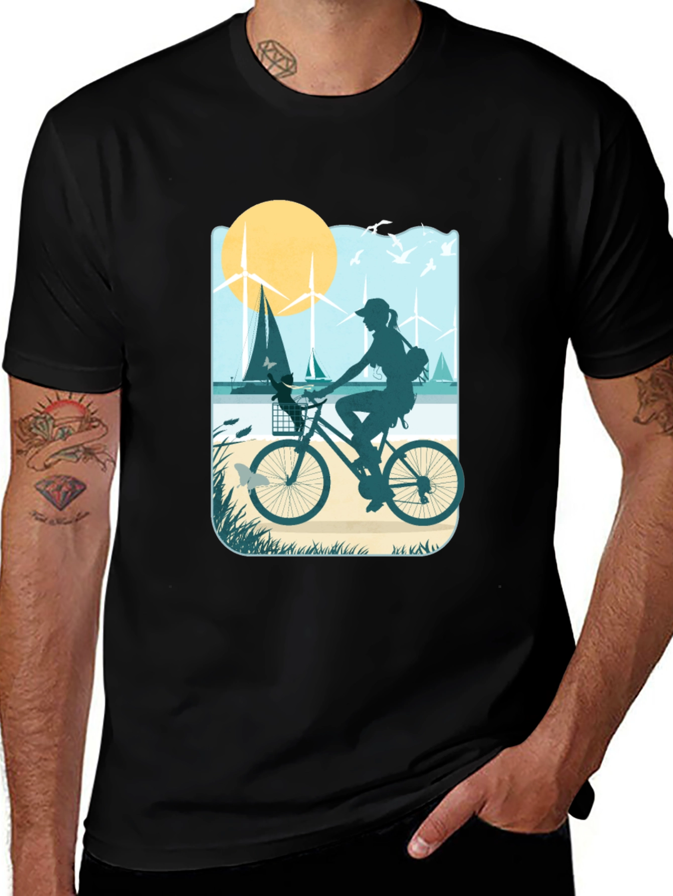 Variant 28 of Eco-Friendly Biking T-Shirt