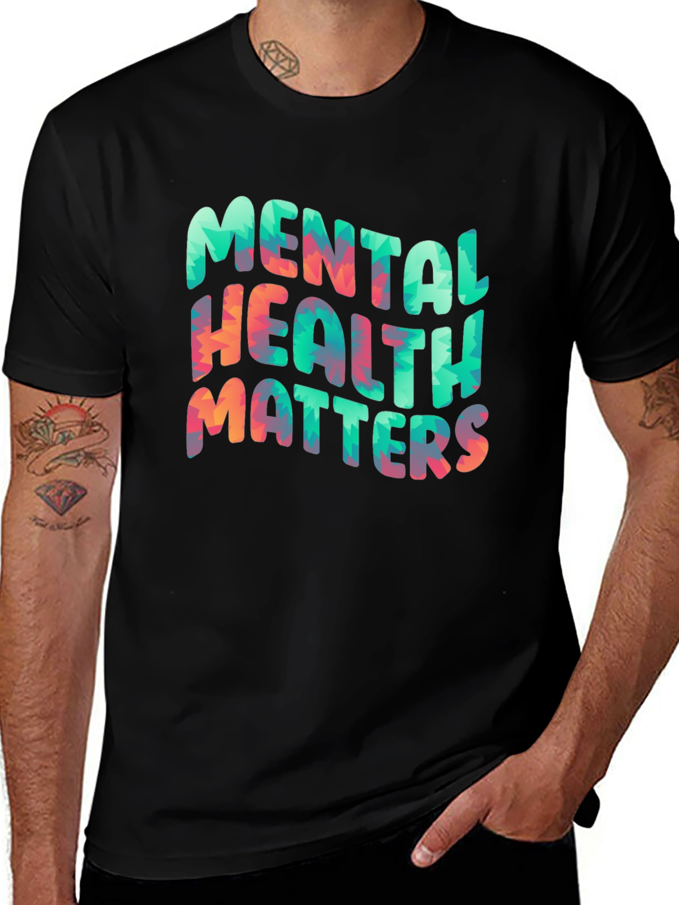 Mental Health Matters Graphic Tee - Unisex Black T-Shirt