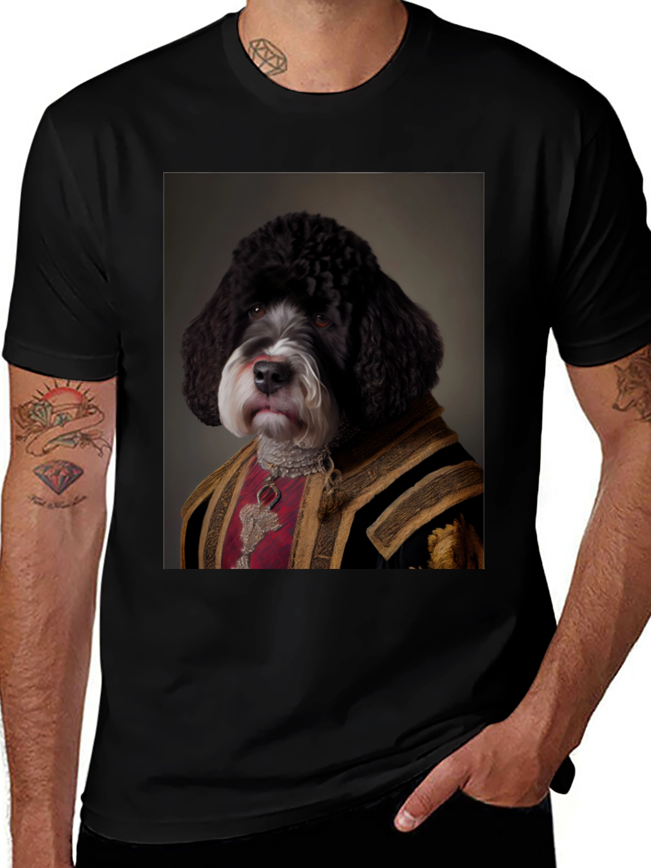 Black Dog Royalty Graphic T-Shirt main image