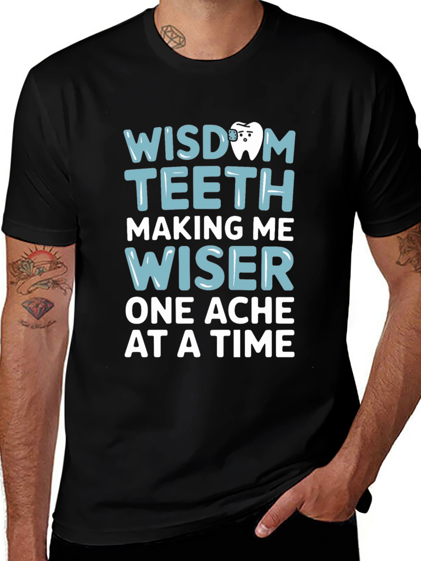Variant 19 of Wisdom Teeth Graphic Tee - Funny Dental T-Shirt