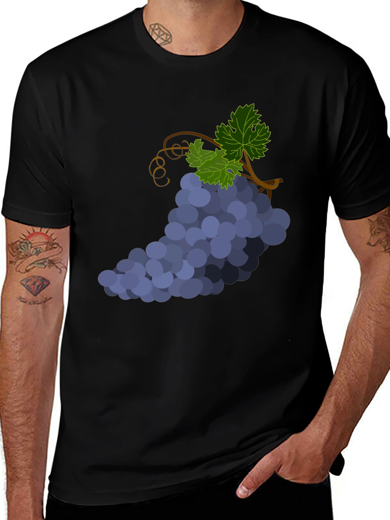 Variant 20 of Grapes Graphic T-Shirt - Unique Design