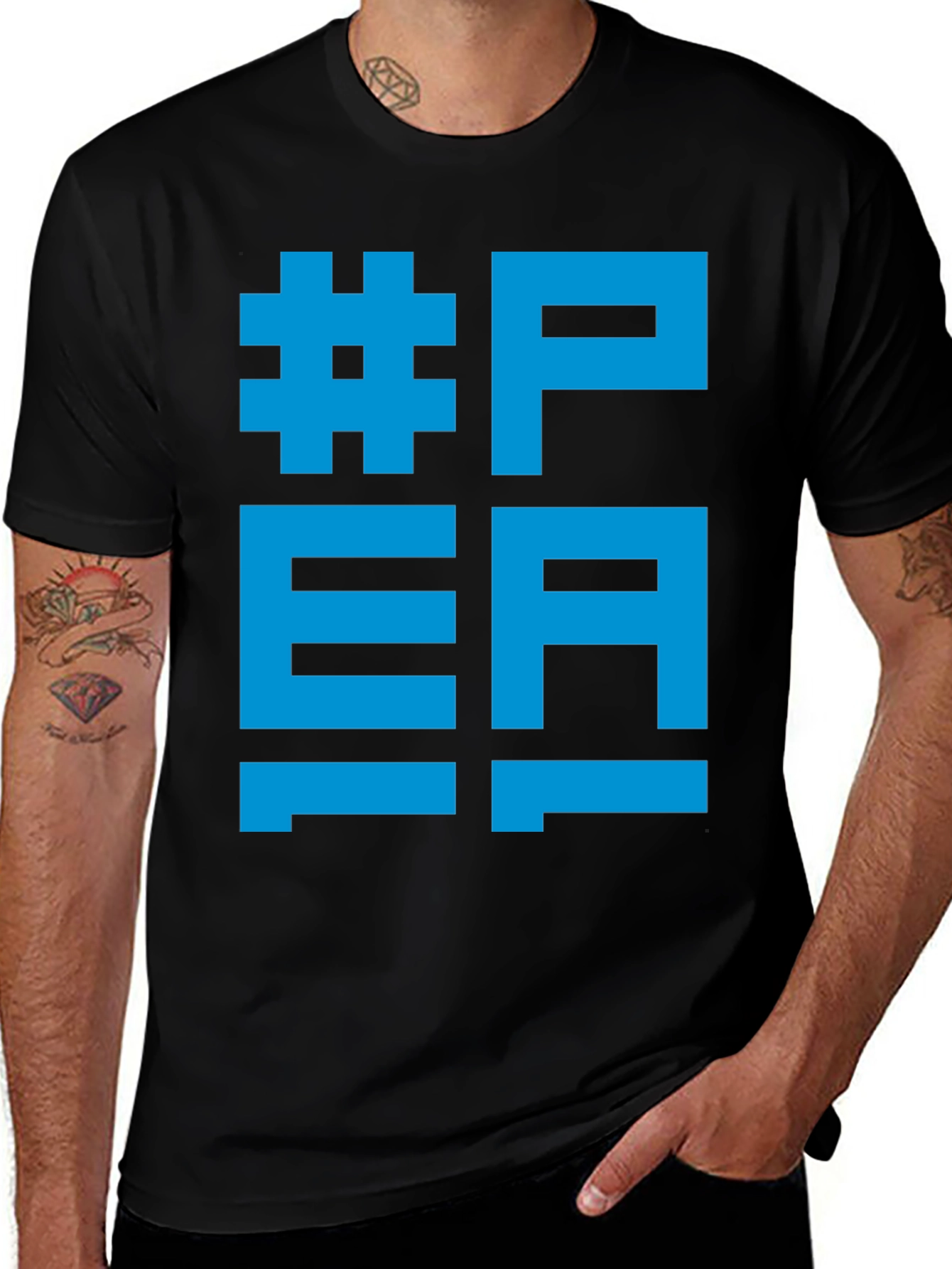 Variant 28 of Hashtag PEA T-Shirt - Bold Graphic Tee