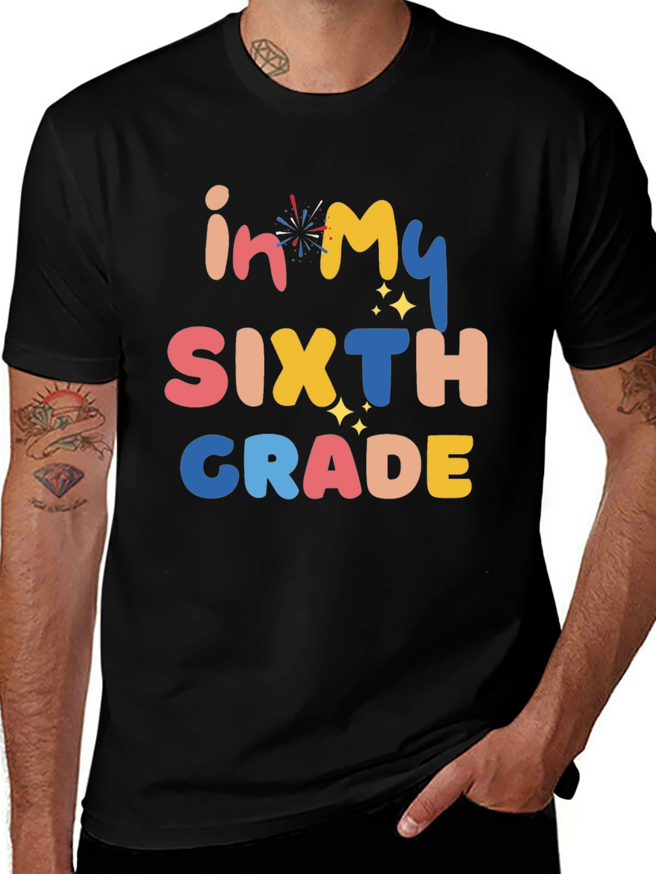 Variant 22 of In My Sixth Grade T-Shirt - Colorful Graphic Tee