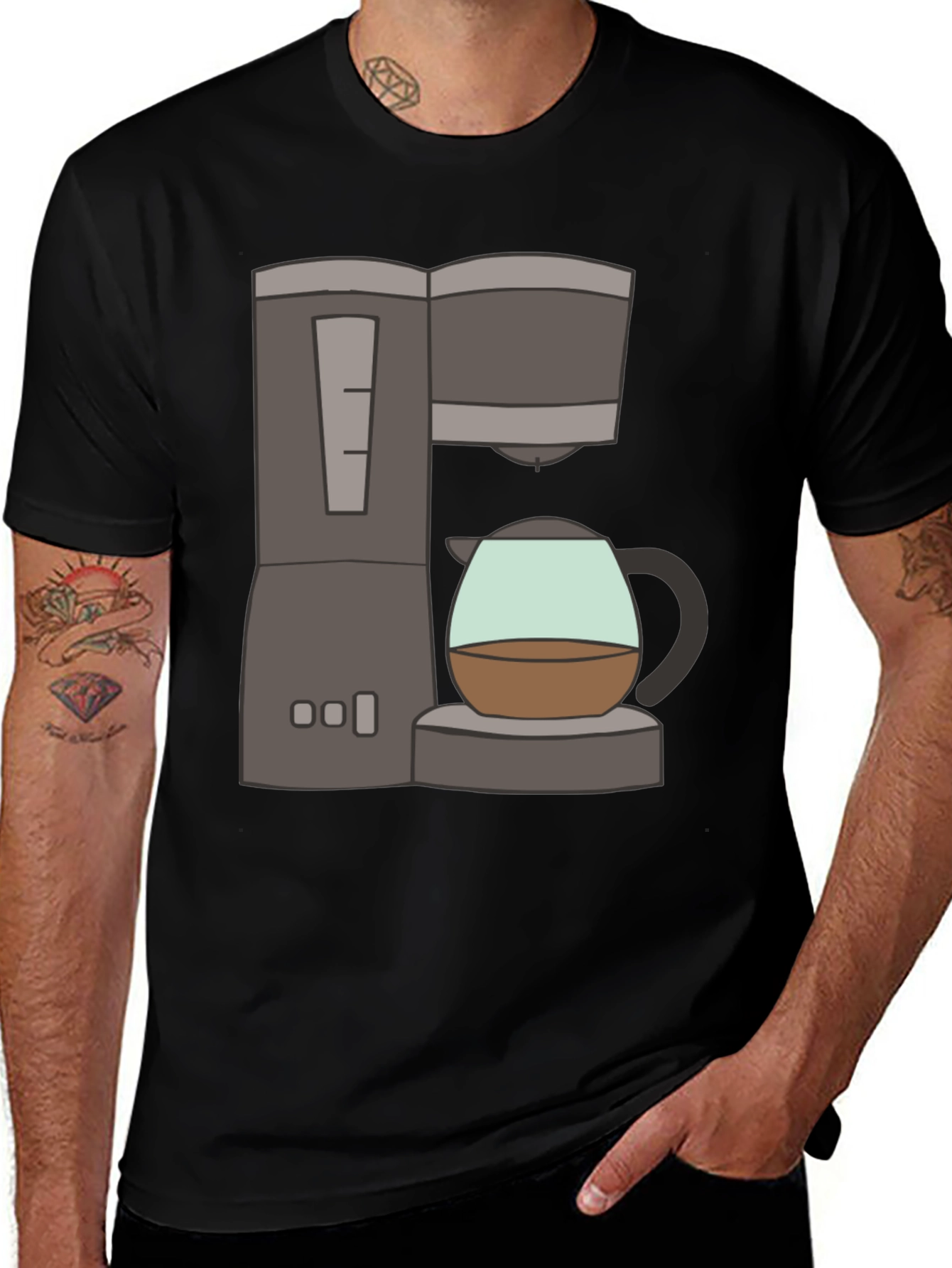 Variant 28 of Coffee Maker Graphic Tee - Brewtiful Style
