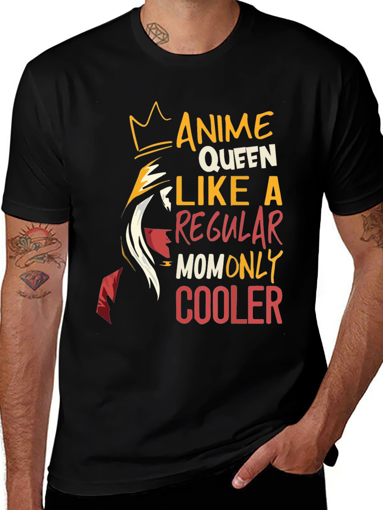 Variant 4 of Anime Queen Mom T-Shirt - Cool Graphic Tee
