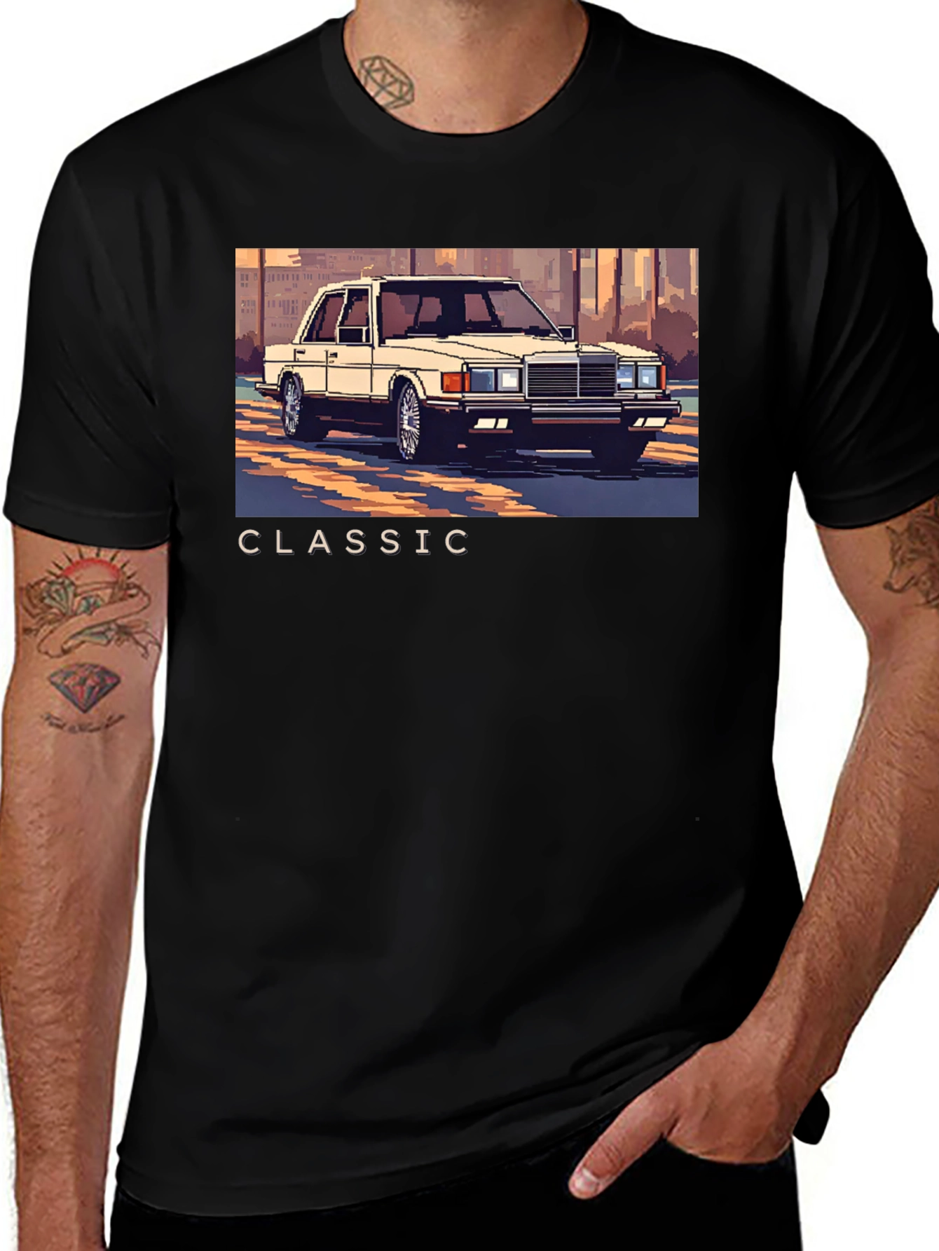 Variant 8 of Classic Car Graphic Tee - Retro Style