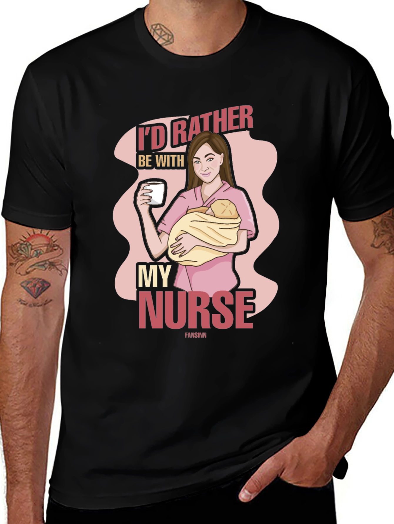 Variant 4 of I'd Rather Be With My Nurse Graphic T-Shirt