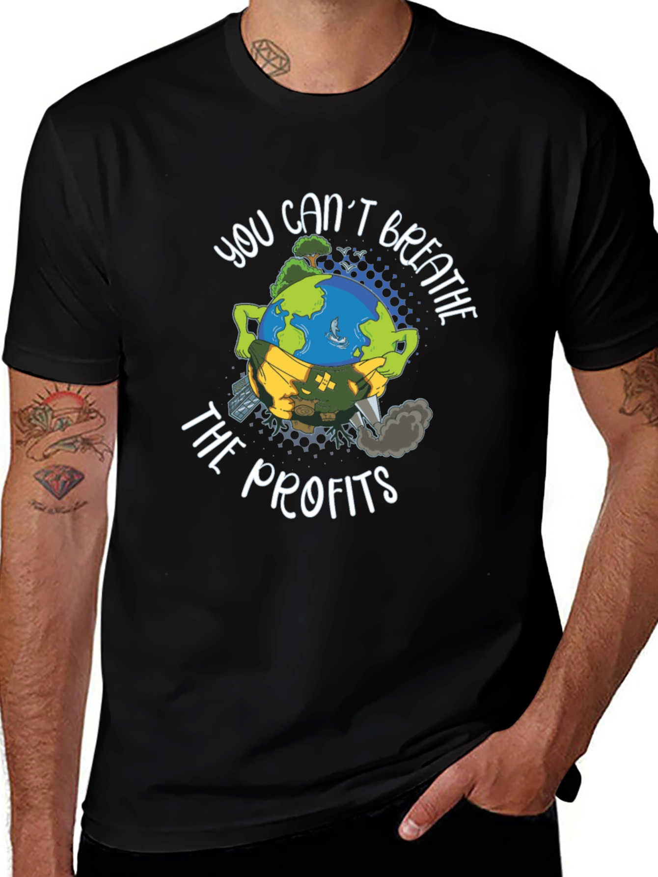 Variant 5 of Earth Can't Breathe T-Shirt