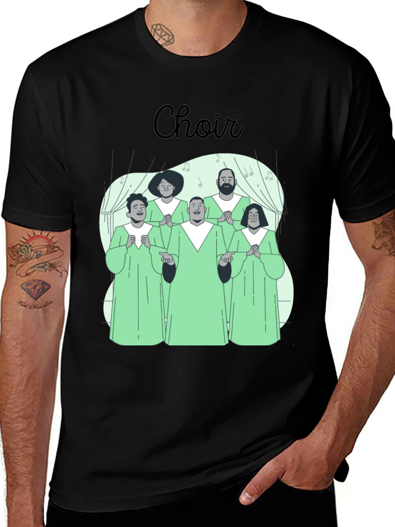 Variant 18 of Choir Graphic Print T-Shirt