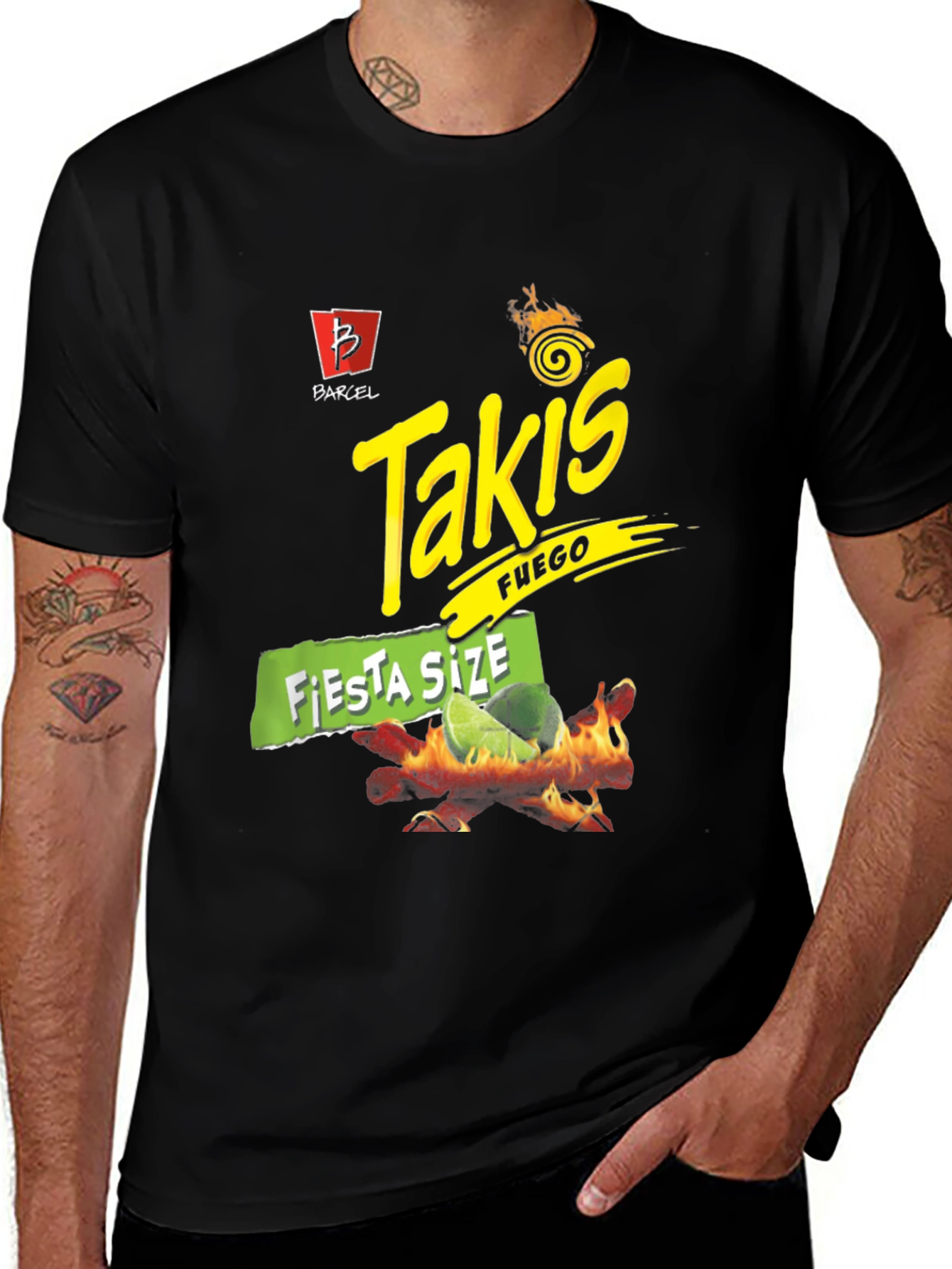 Takis Fuego Fiesta Size Graphic T-Shirt