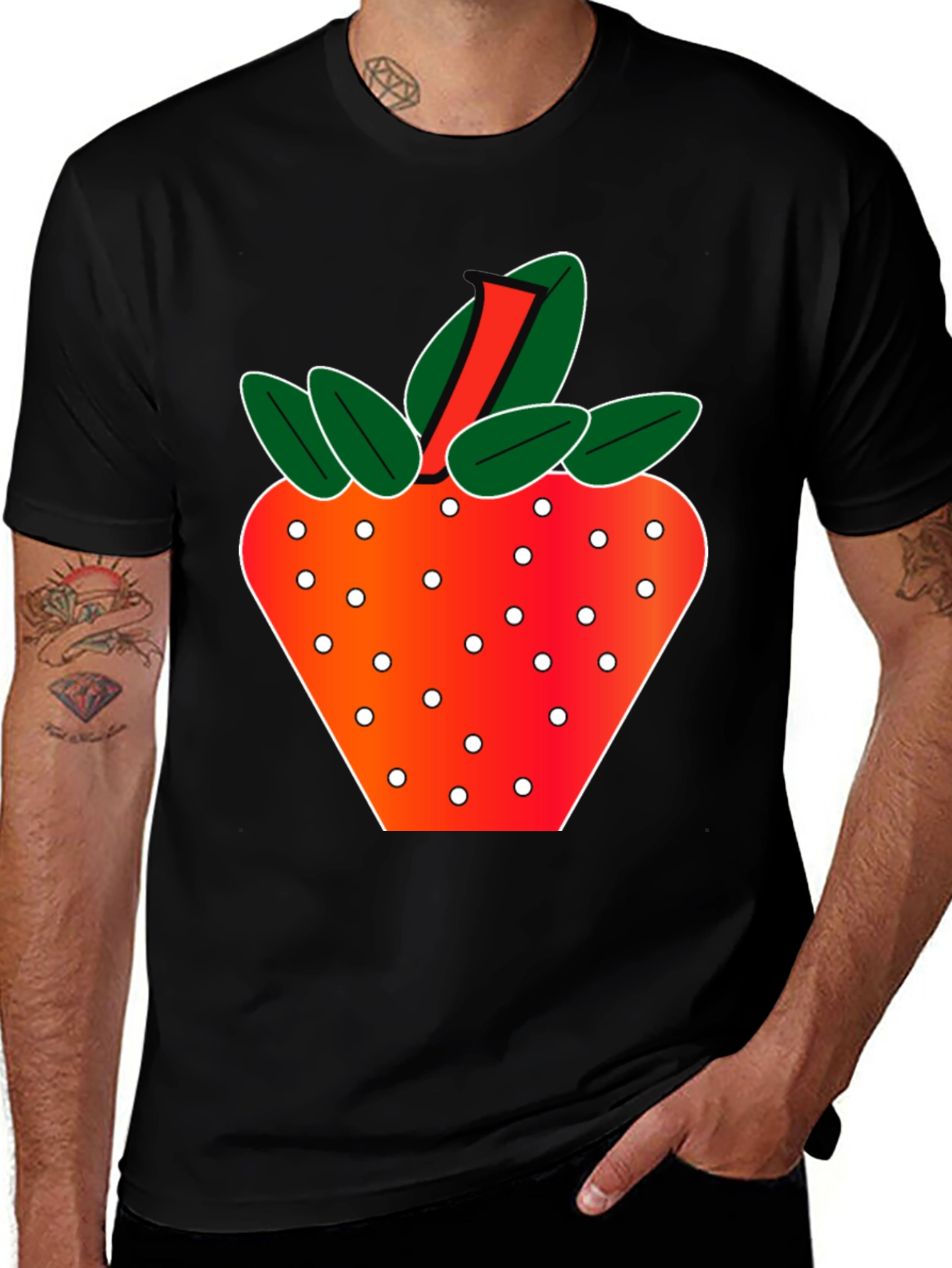 Variant 29 of Strawberry Graphic T-Shirt - Fresh & Fun Design