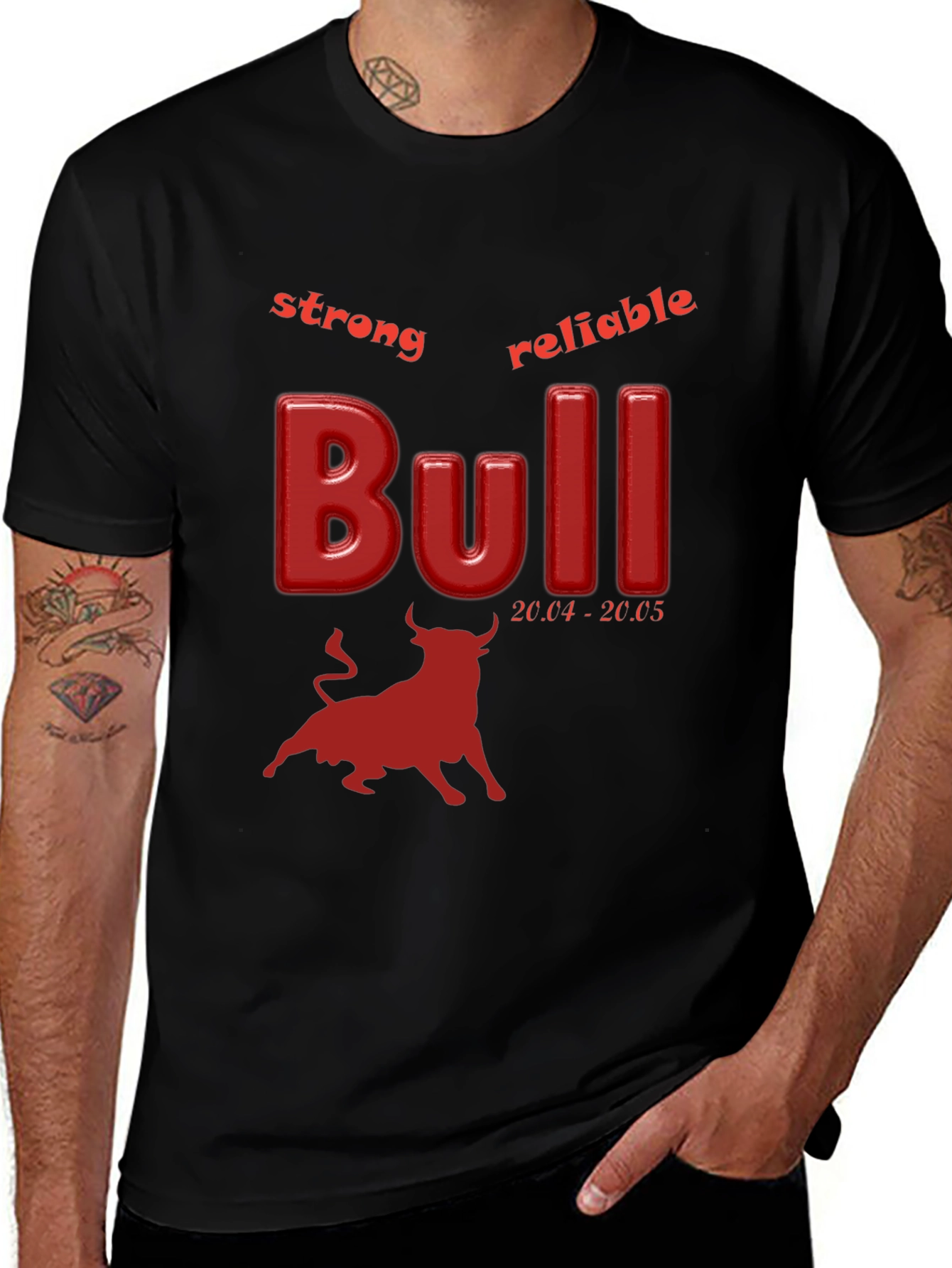 Variant 13 of Strong Bull Zodiac T-Shirt