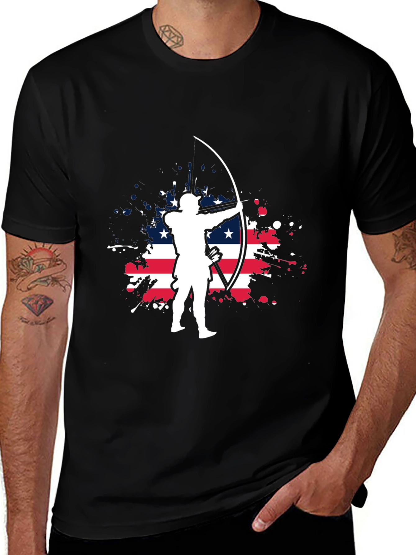 Variant 18 of Archery USA Flag T-Shirt