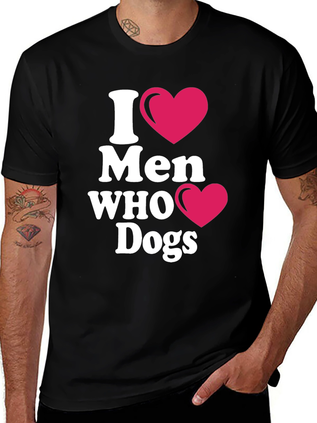 Variant 2 of I Heart Men Who Love Dogs T-Shirt