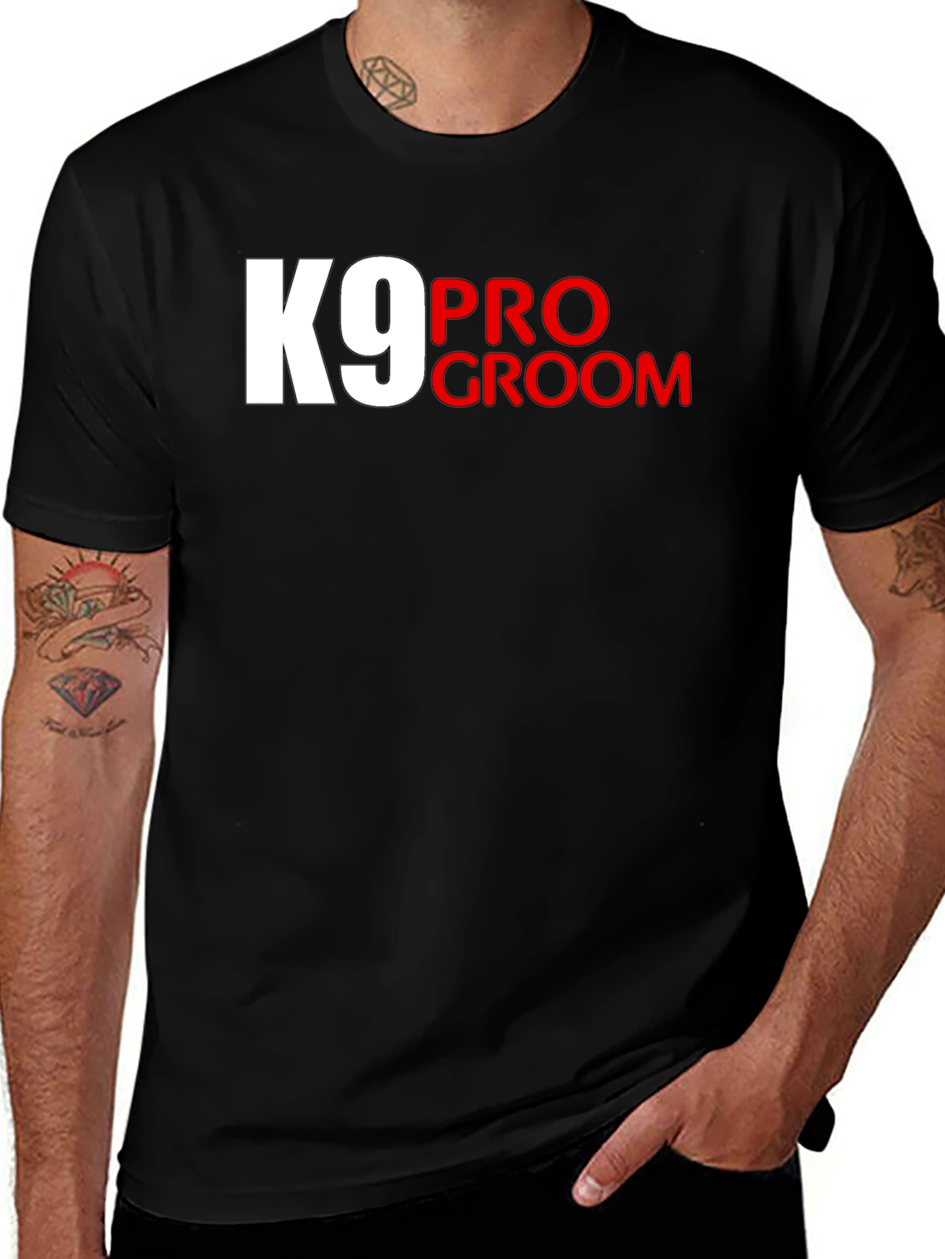 Variant 19 of K9 Pro Groom Black T-Shirt
