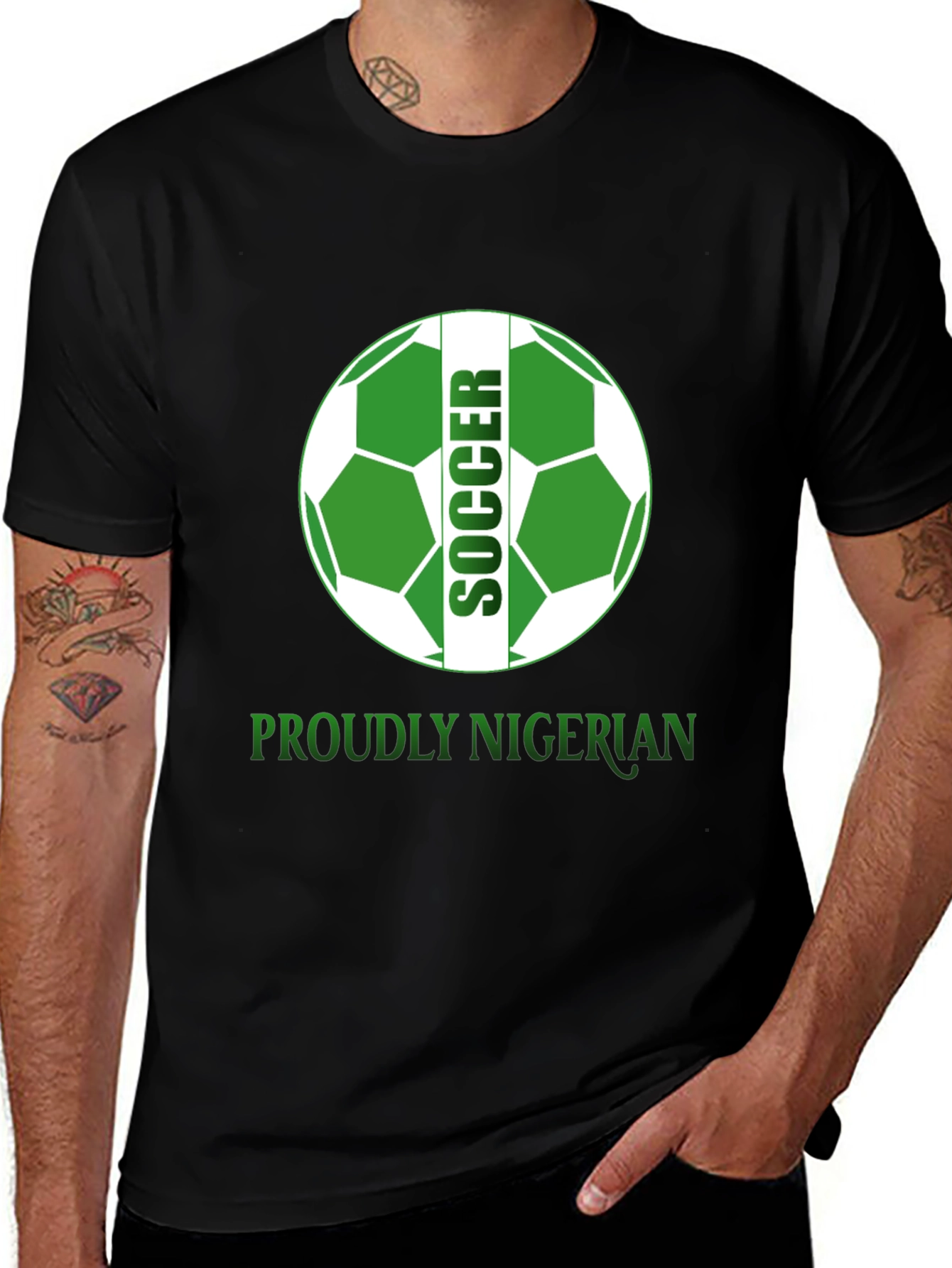 Proudly Nigerian Soccer T-Shirt