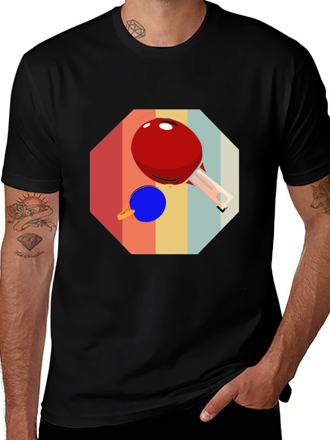 Variant 30 of Retro Table Tennis Graphic Tee