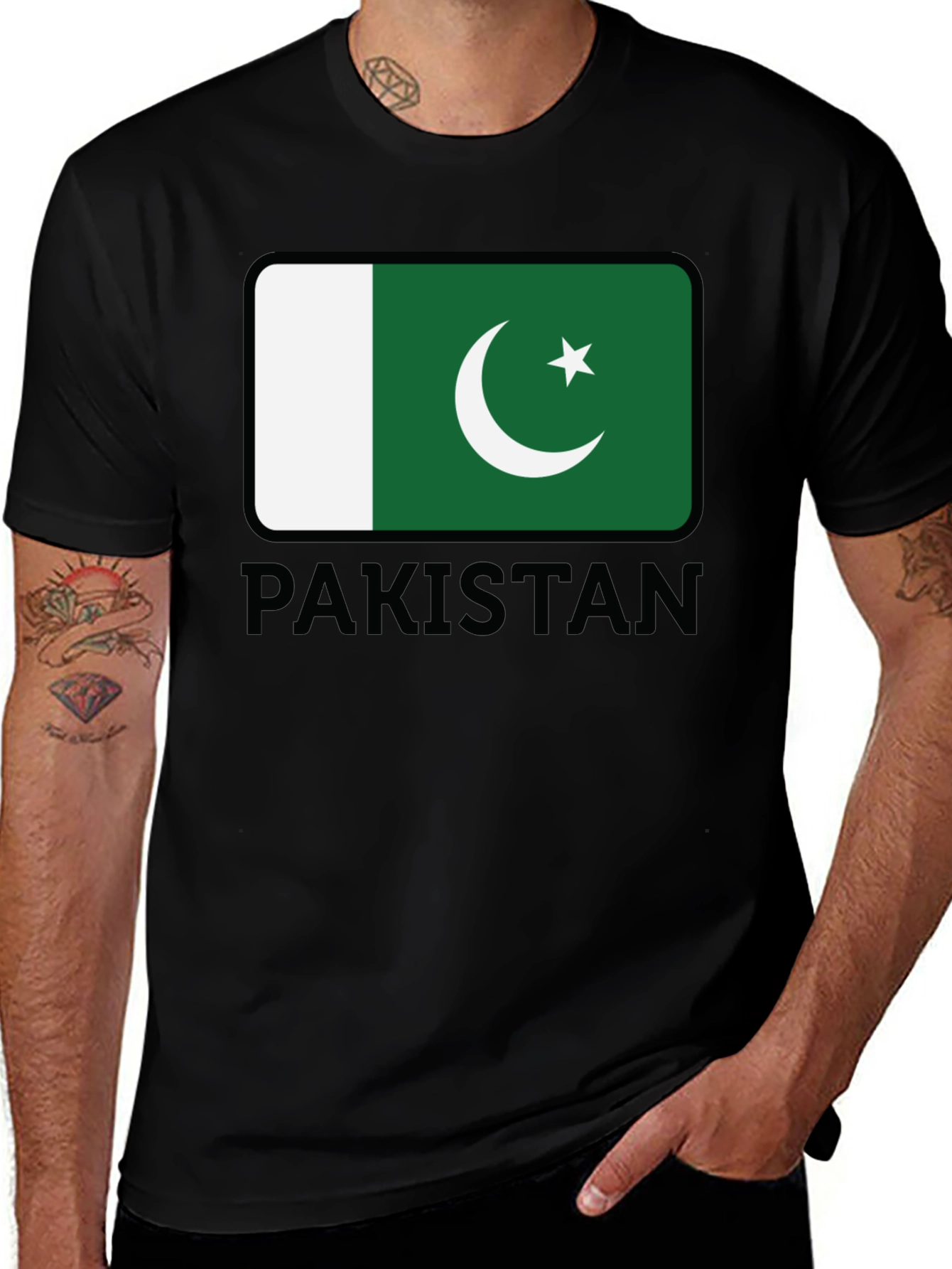 Variant 14 of Pakistan Flag T-Shirt - Show Your Pride!