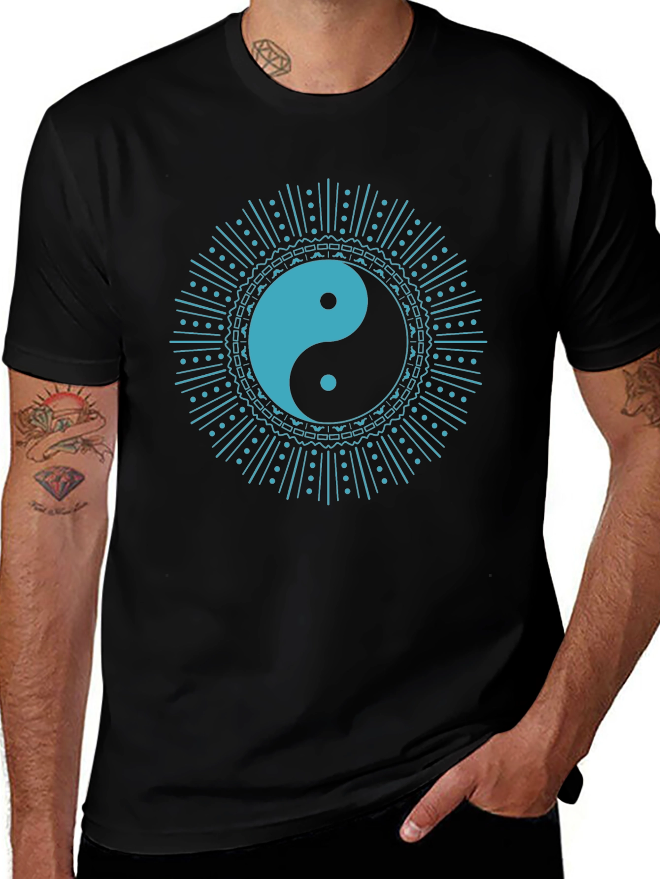 Yin Yang Mandala T-Shirt - Balance & Style