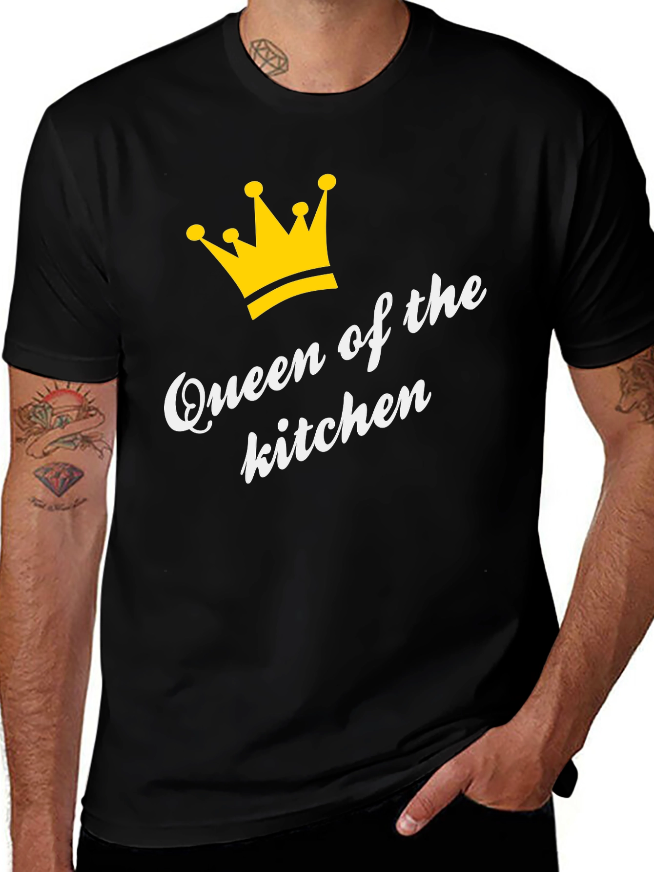 Variant 9 of Queen of the Kitchen Graphic Tee - Black