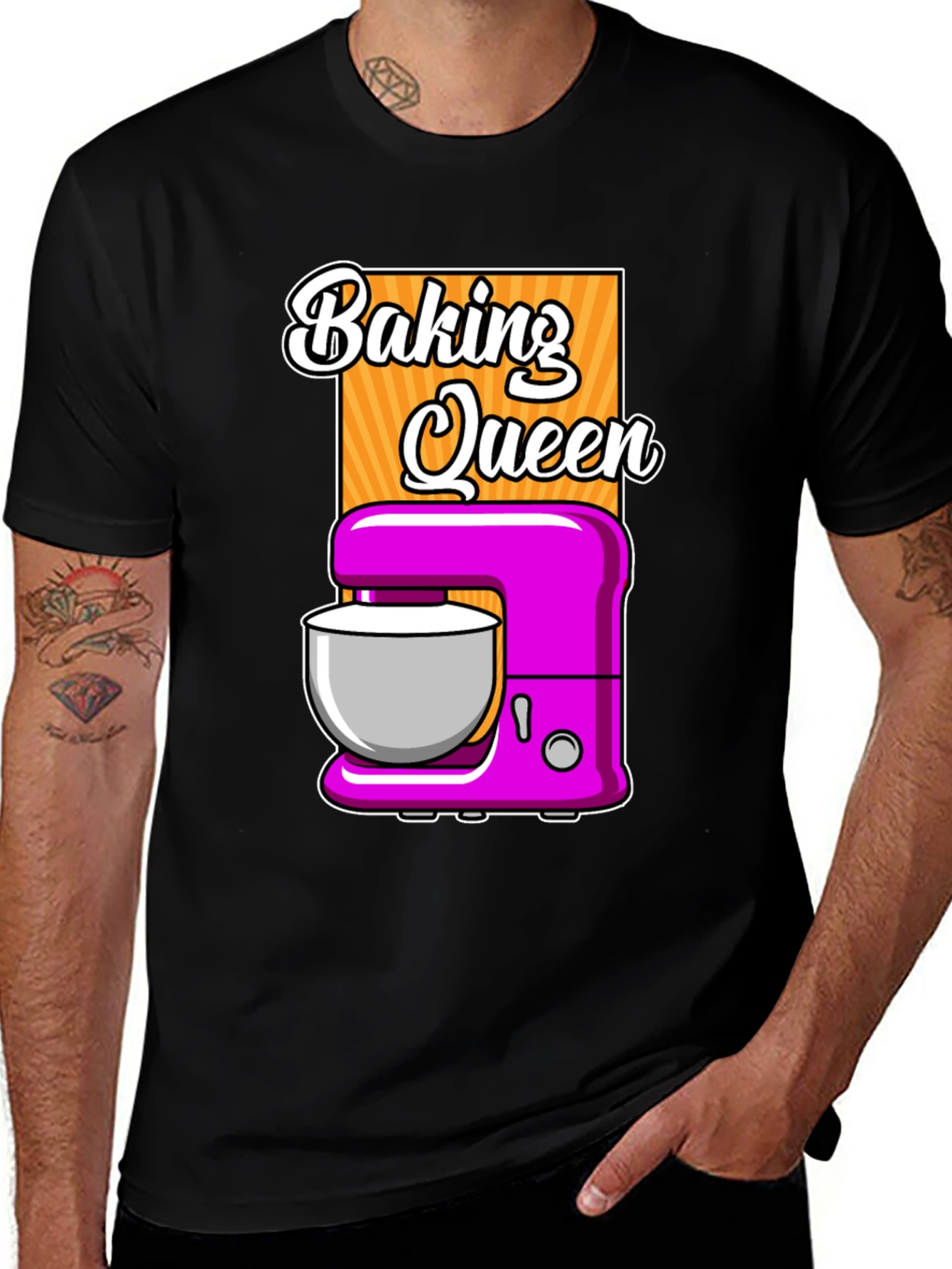 Variant 4 of Baking Queen Graphic T-Shirt - Stand Mixer Design