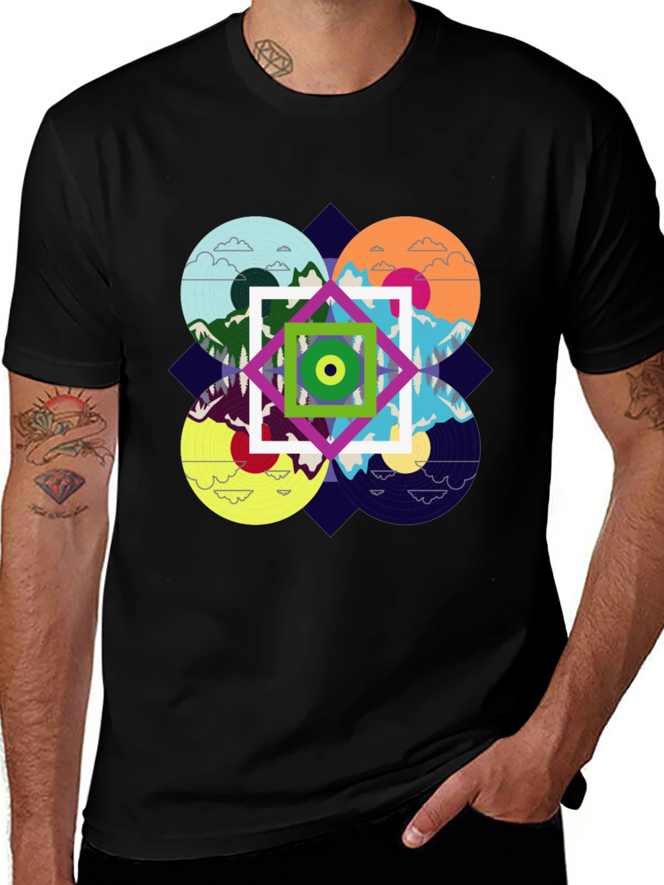 Variant 21 of Abstract Landscape Graphic Tee