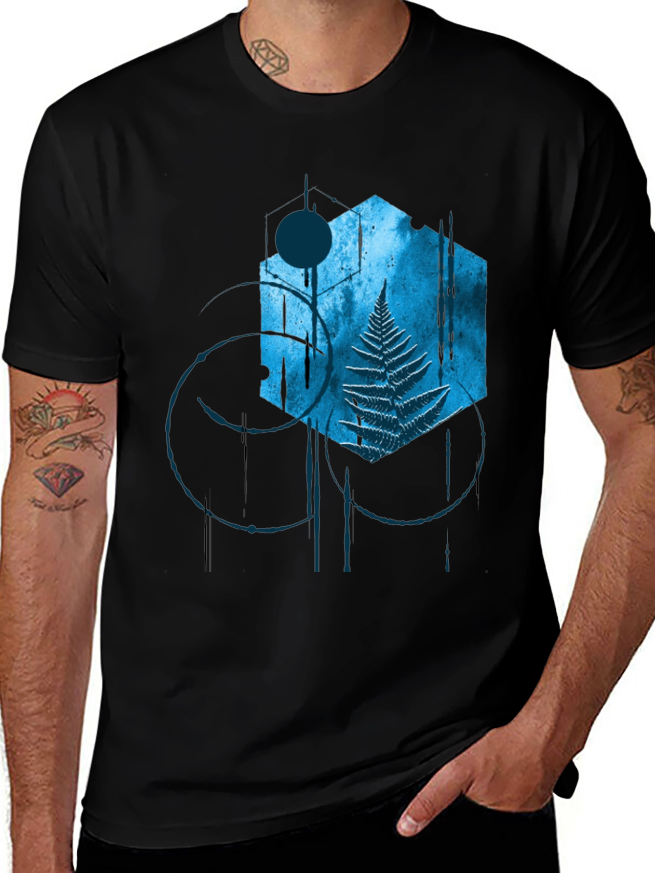 Variant 26 of Abstract Fern Graphic T-Shirt