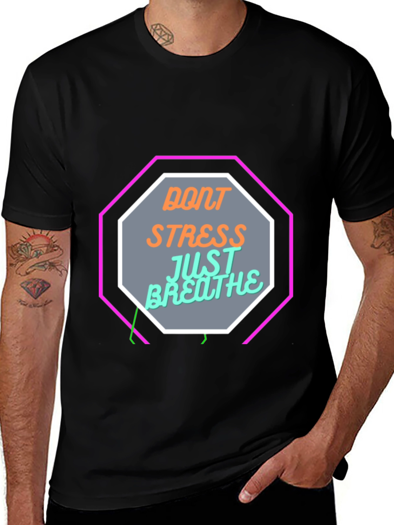 Variant 20 of Dont Stress Just Breathe Graphic Tee