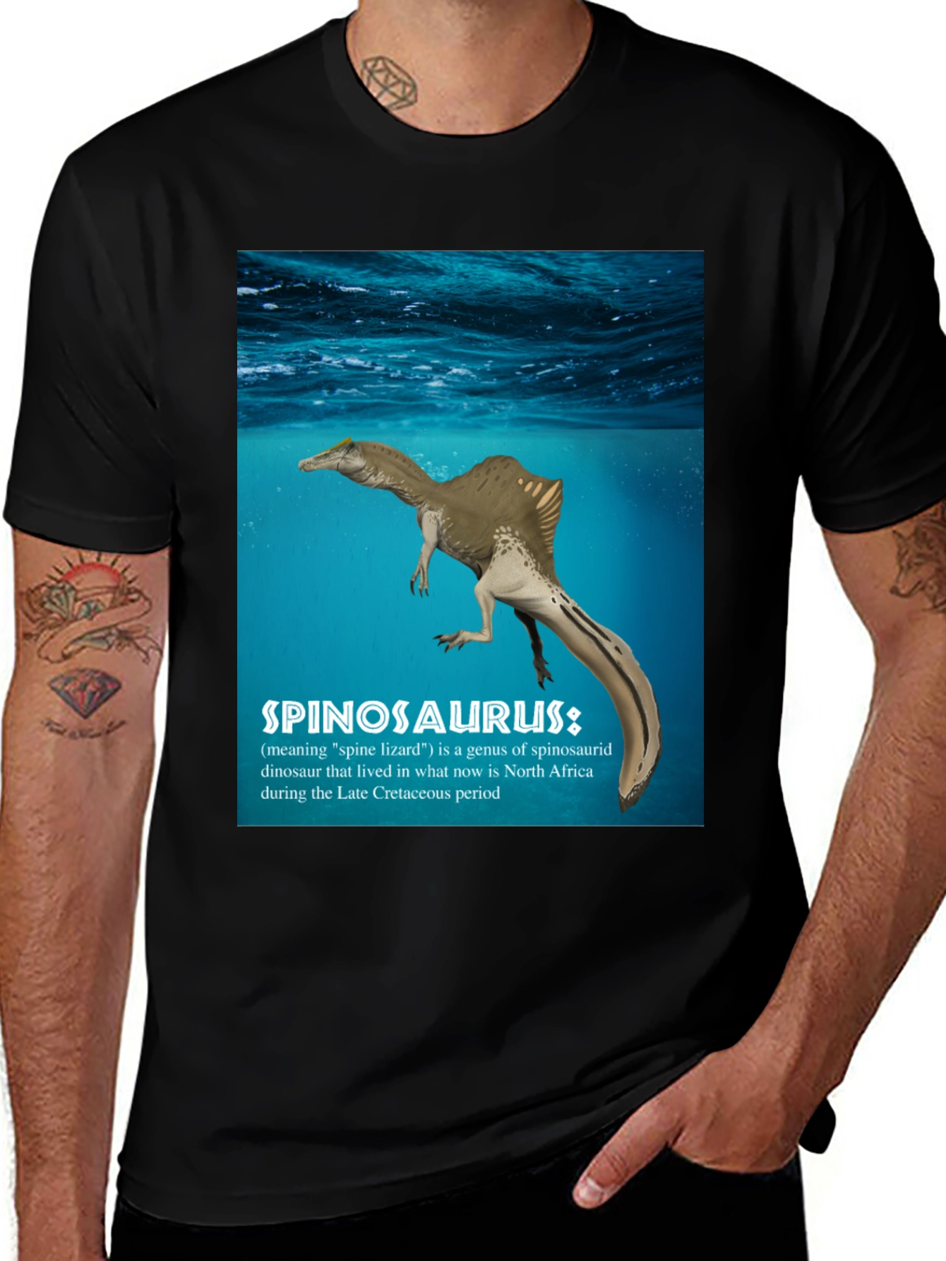 Spinosaurus Black T-Shirt