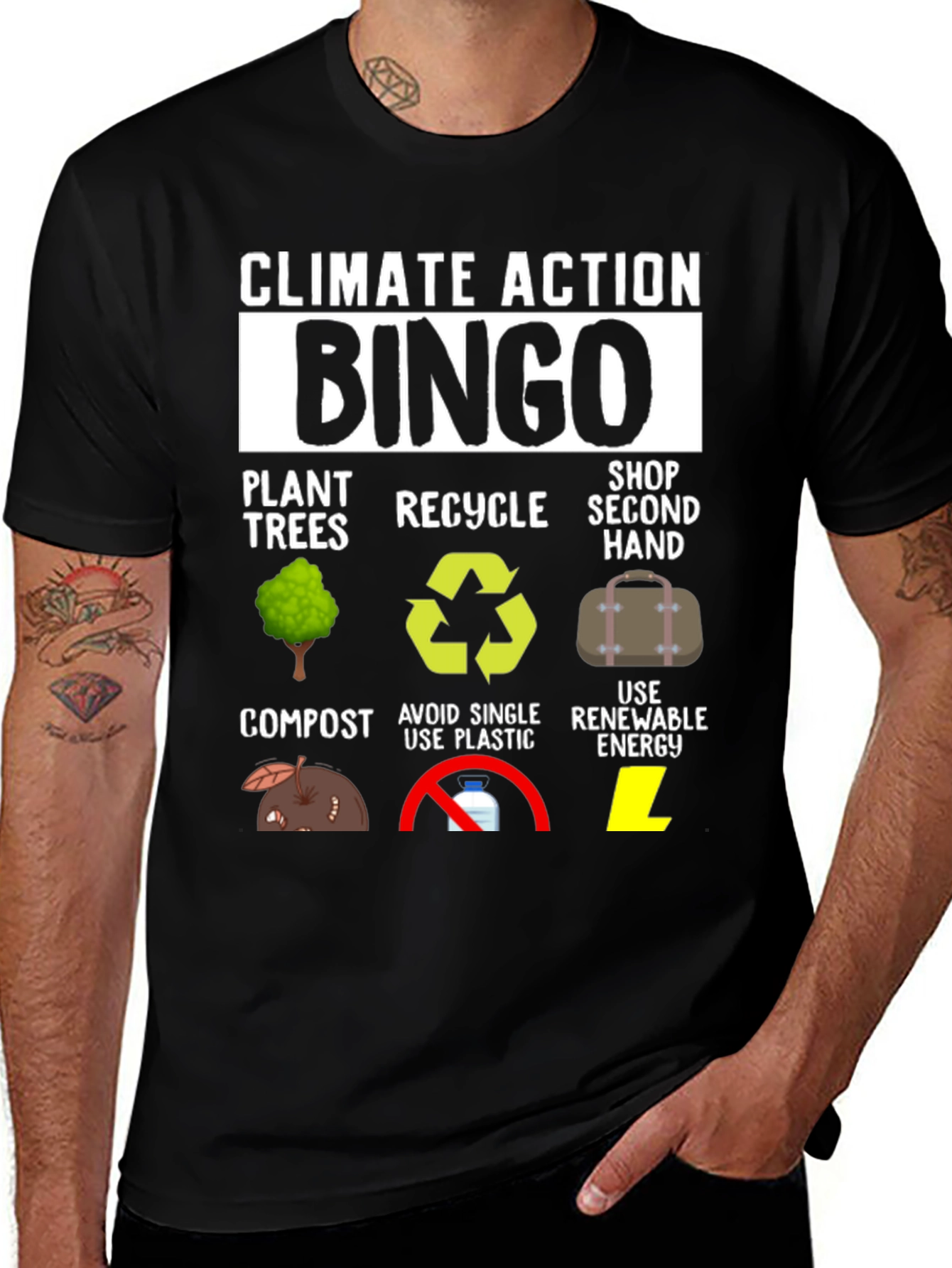 Climate Action Bingo T-Shirt