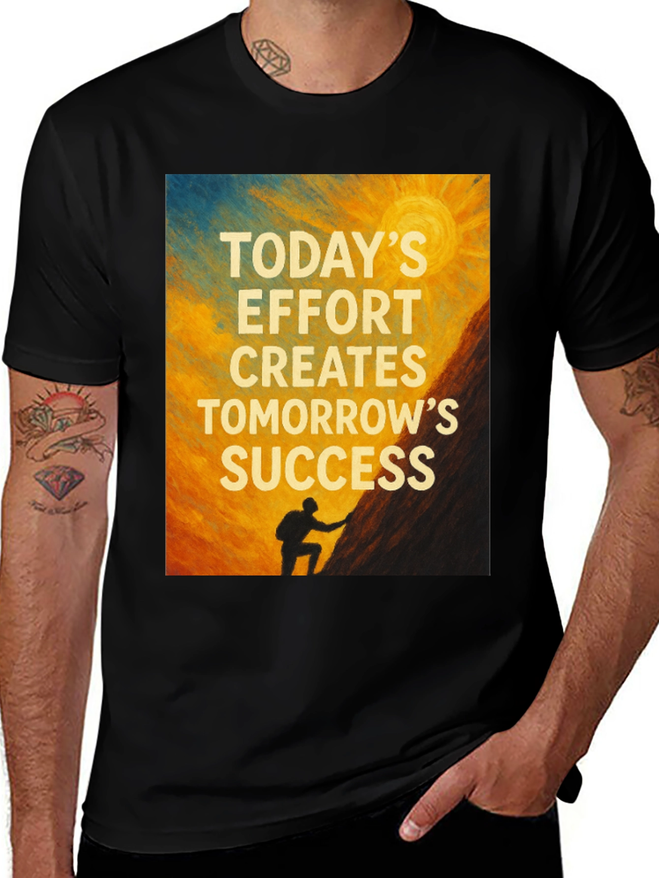 Variant 24 of Motivational Graphic Tee - Today's Effort Success