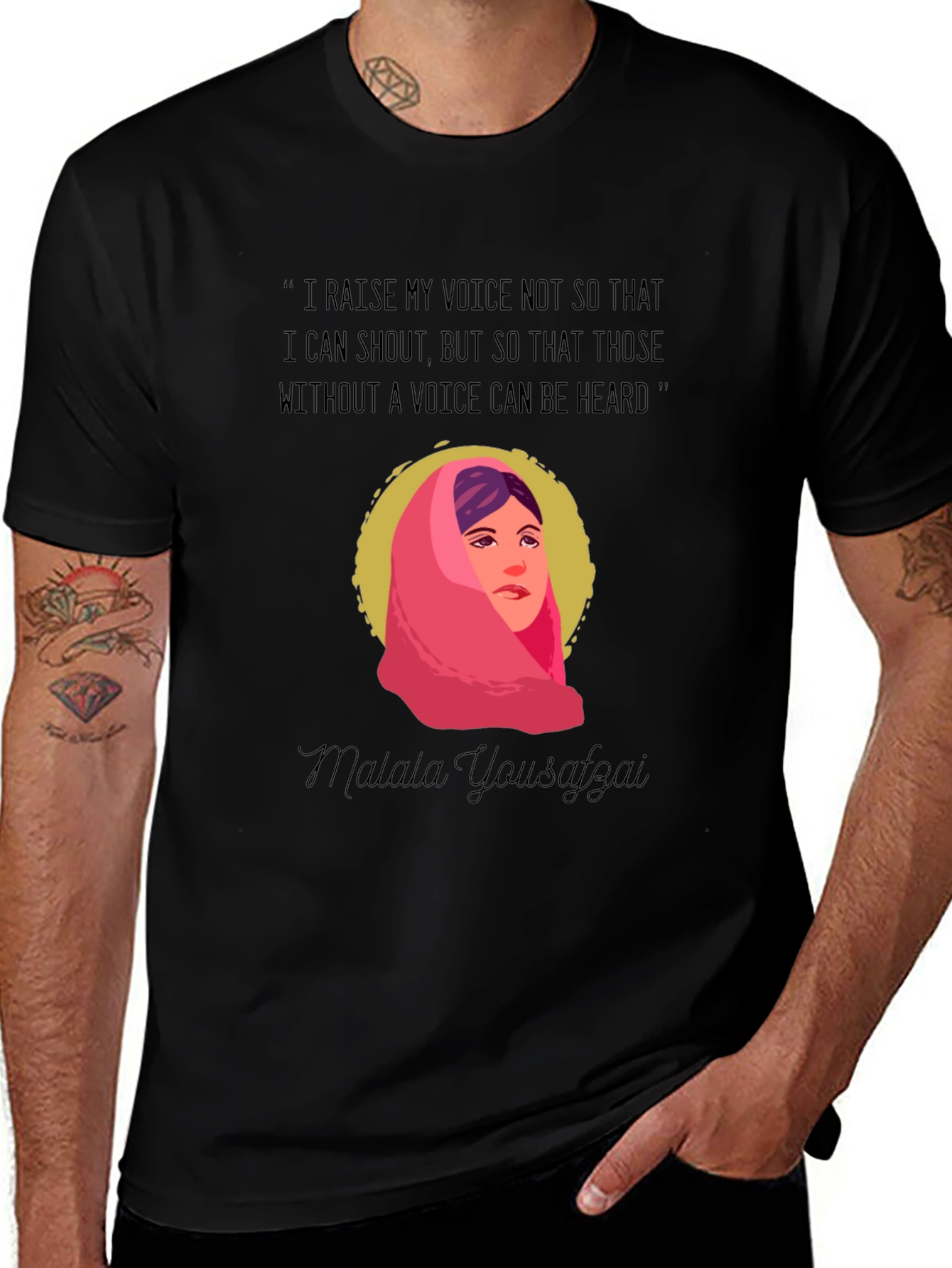 Variant 29 of Malala Yousafzai Quote Graphic Tee