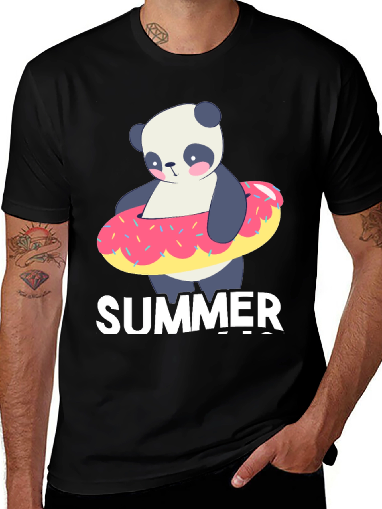 Variant 10 of Summer Panda Doughnut T-Shirt