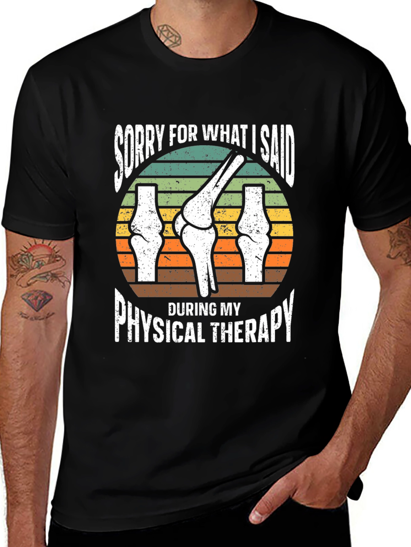 Variant 16 of Funny Physical Therapy Knee Bone T-Shirt