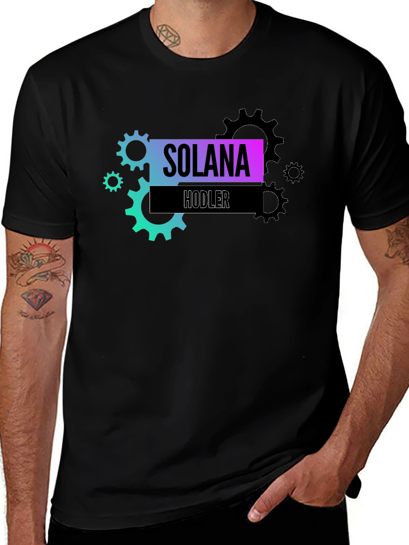 Solana Hodler Black T-Shirt