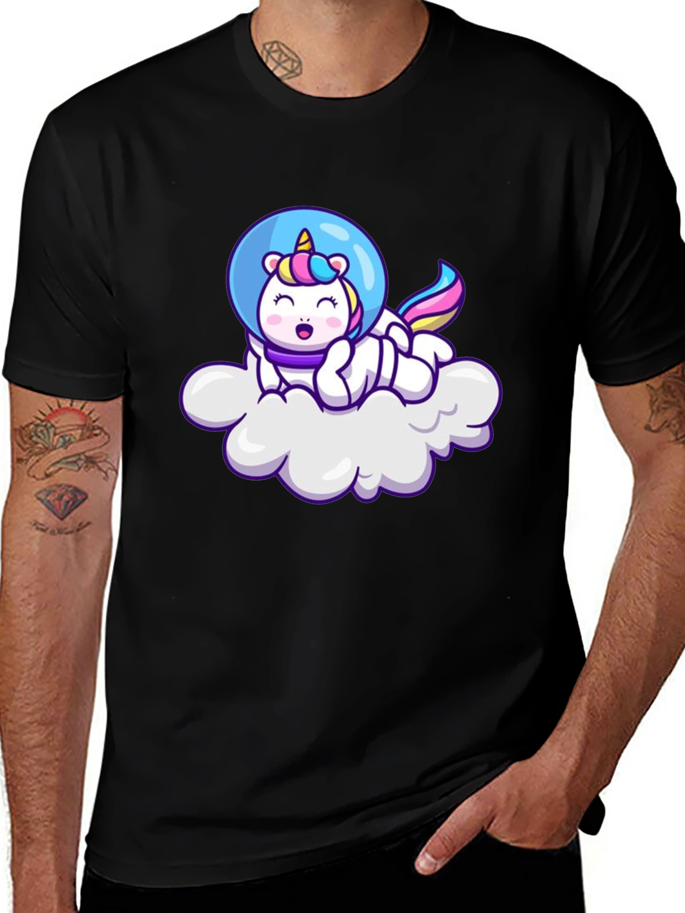 Unicorn Astronaut T-Shirt - Cloud Nine Comfort