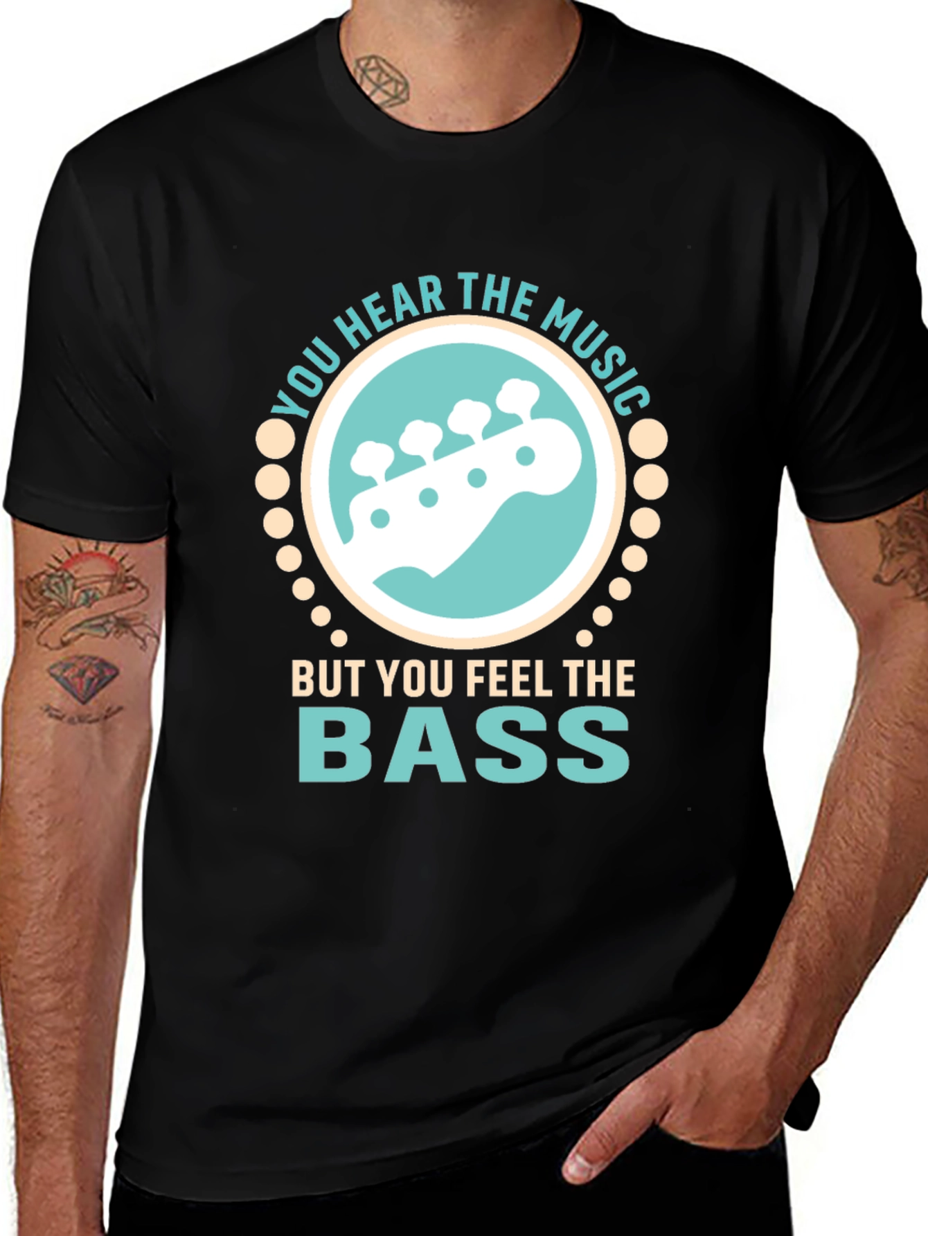 Variant 15 of Bass Guitar Music T-Shirt