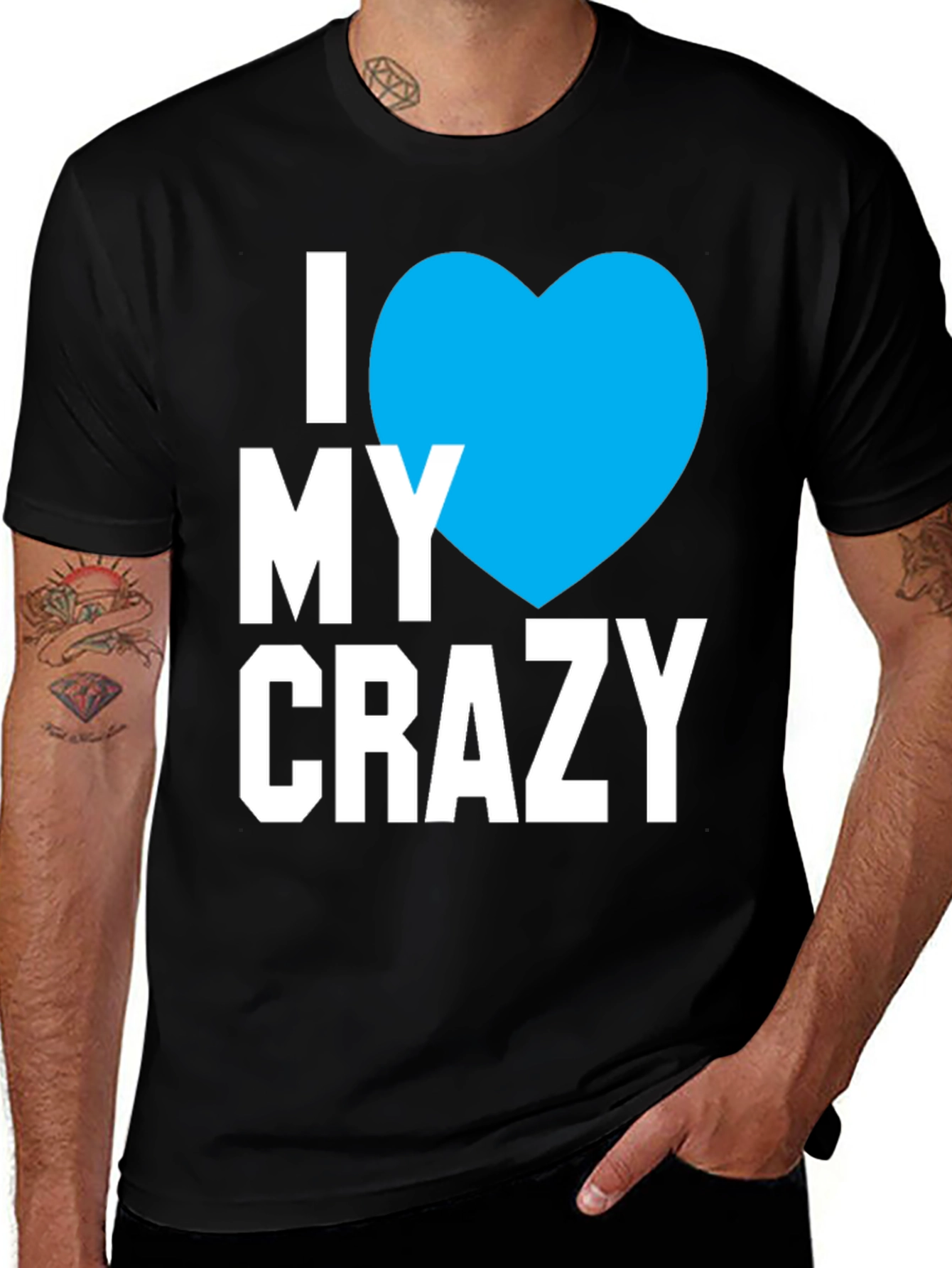 Variant 16 of I Heart My Crazy Tee - Novelty Graphic T-Shirt